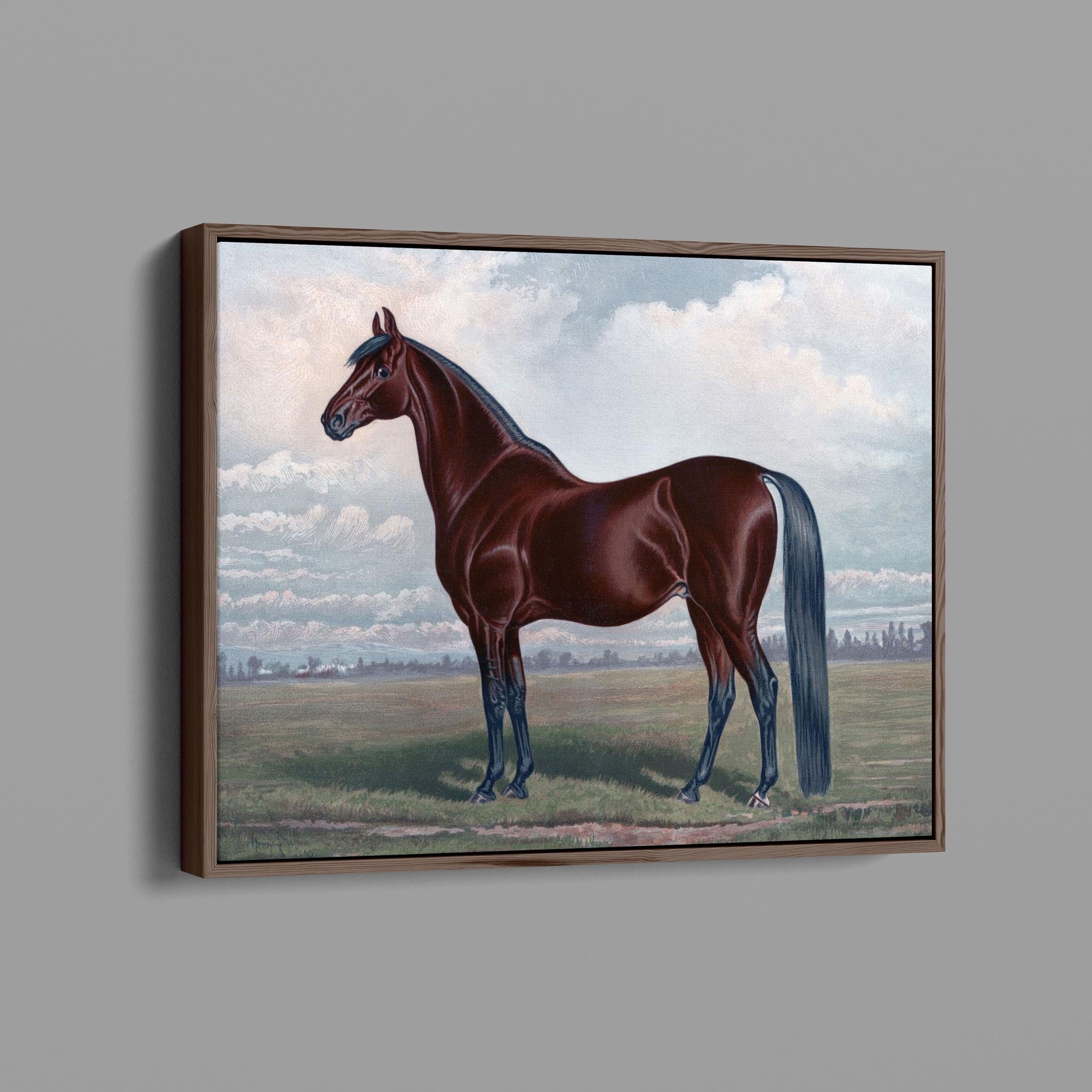 Vintage Horse Painting