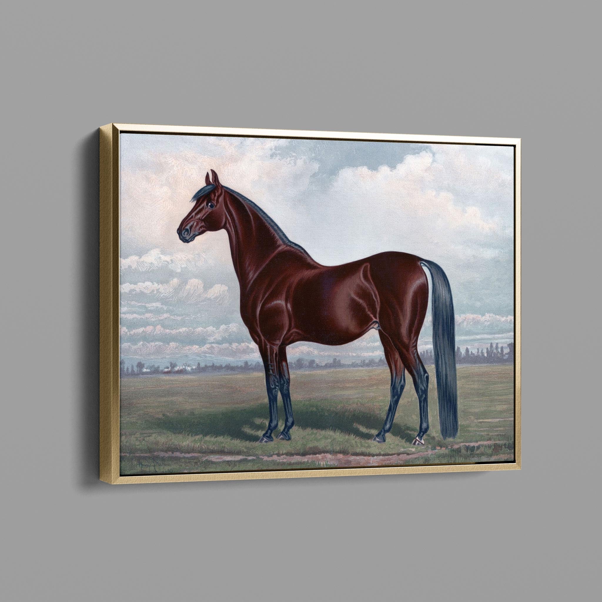 Vintage Horse Painting