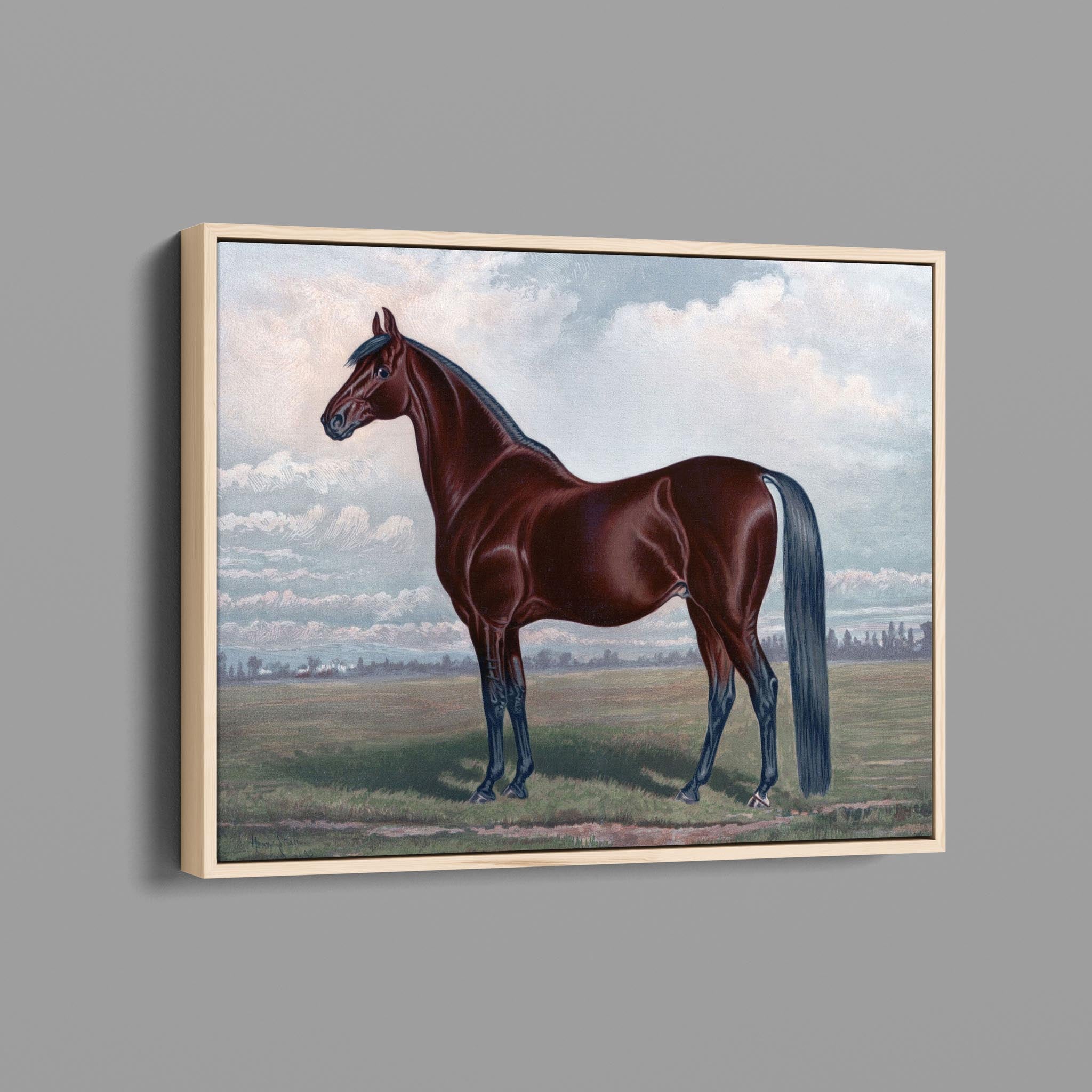 Vintage Horse Painting