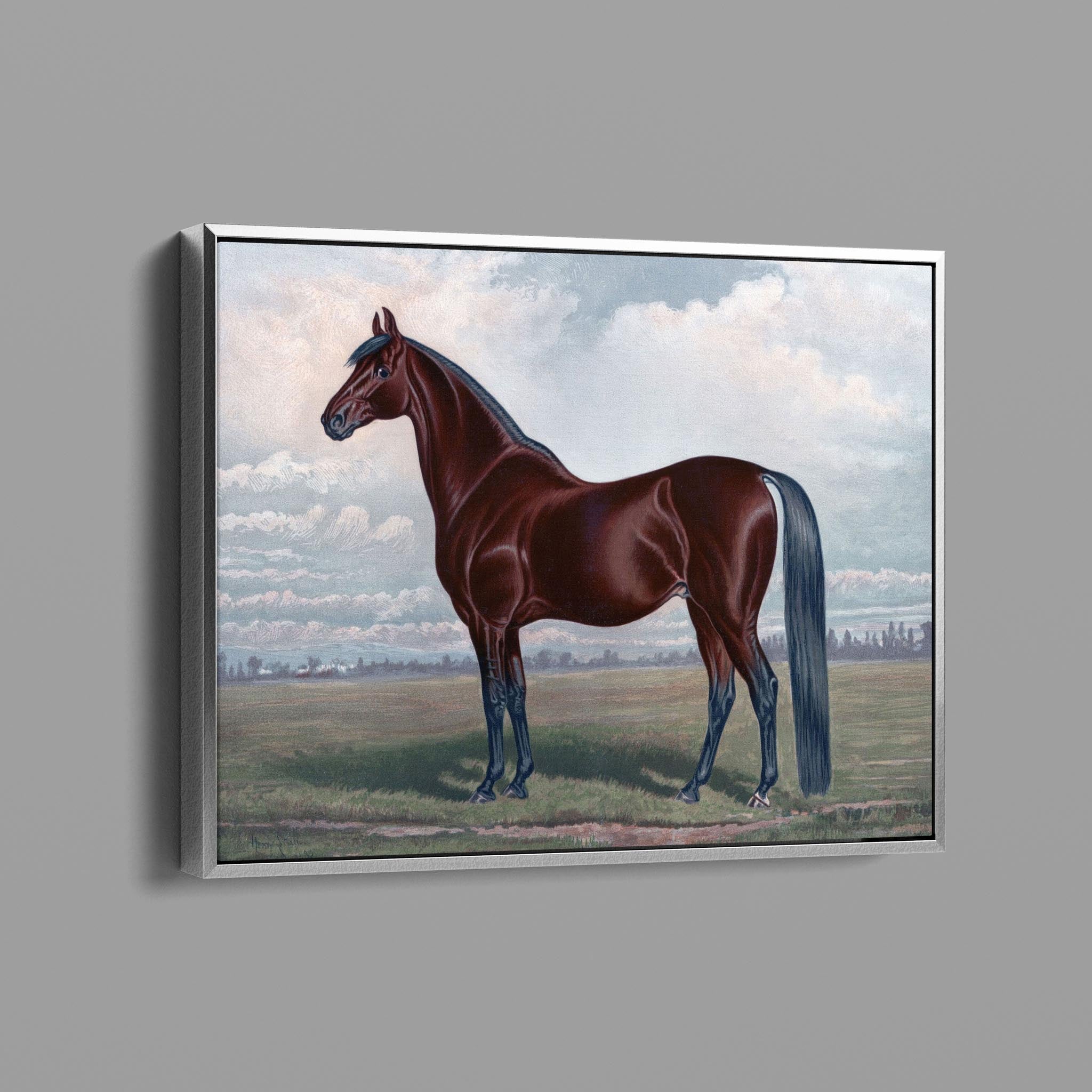 Vintage Horse Painting