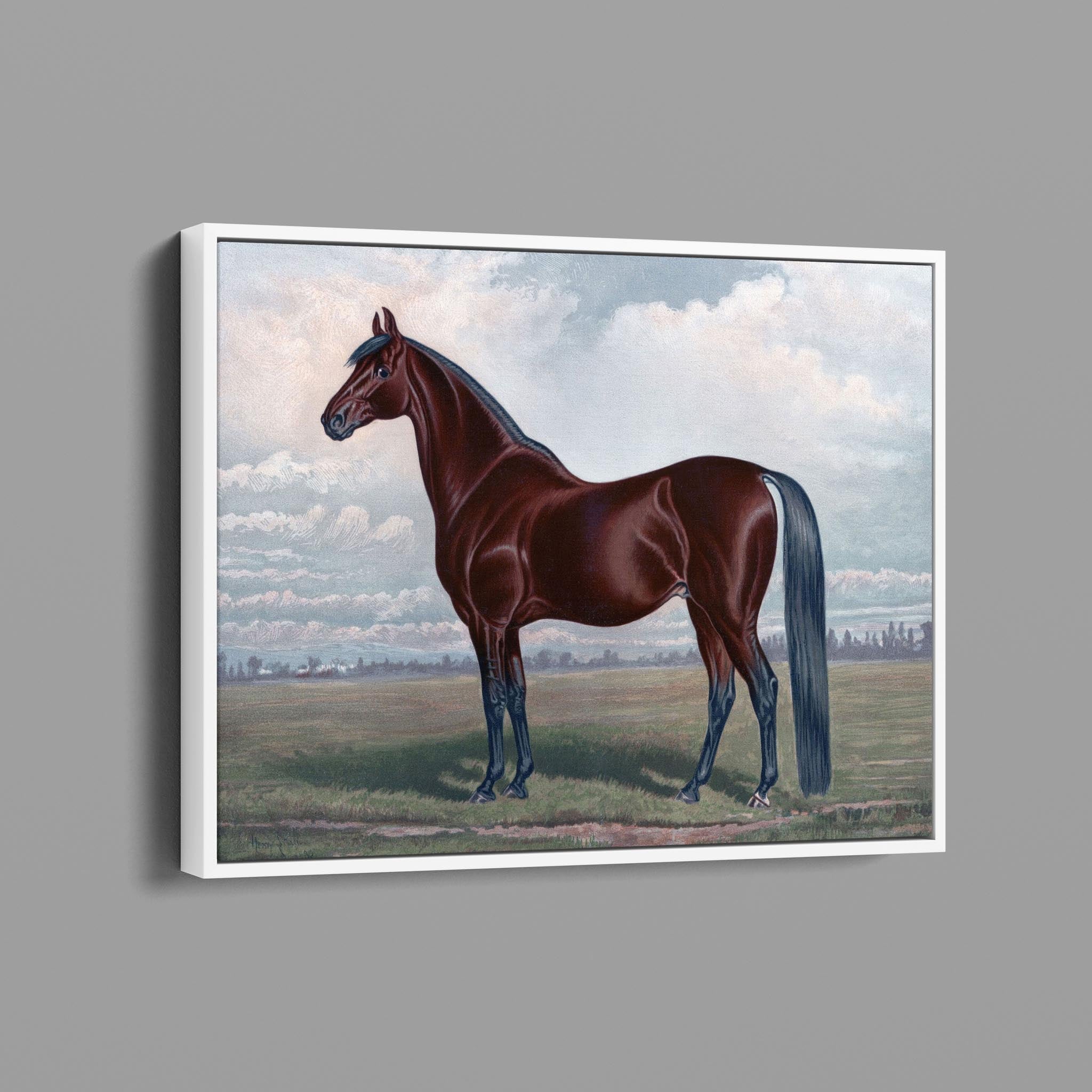 Vintage Horse Painting