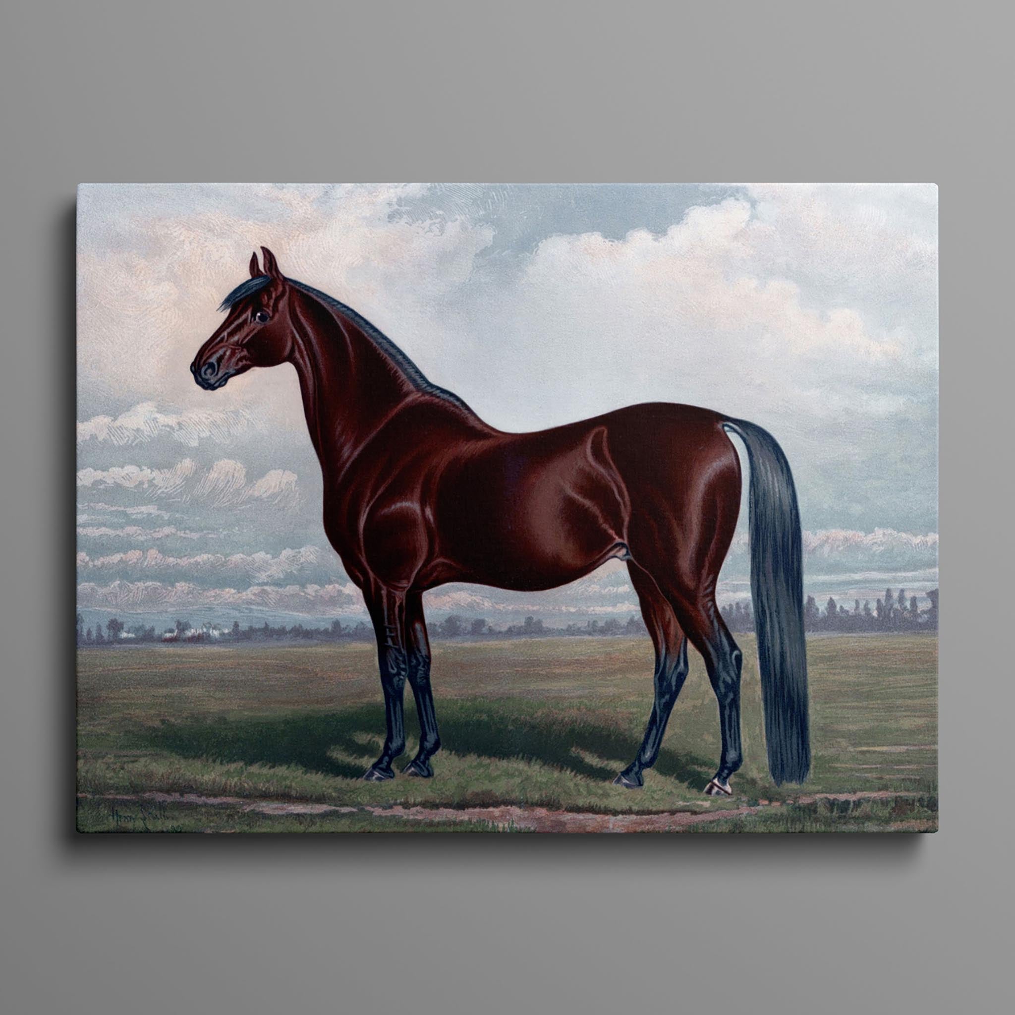 Vintage Horse Painting