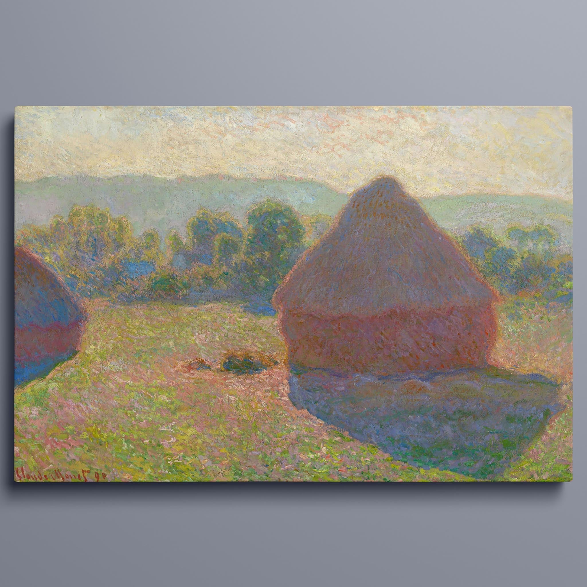 Wheatstacks by Claude Monet - Summer