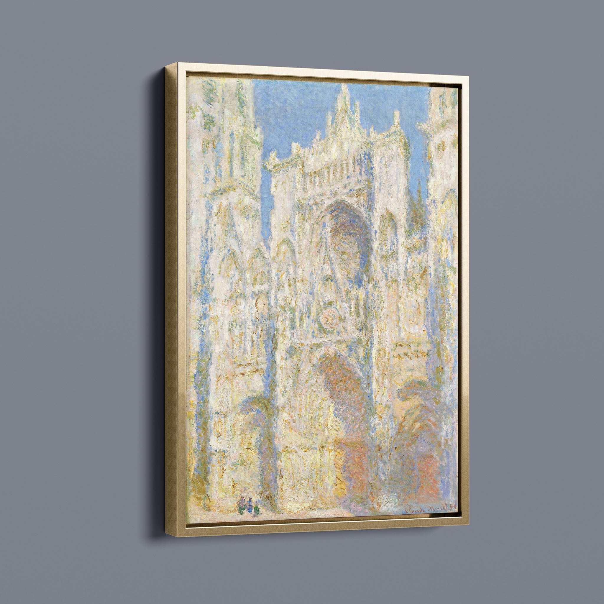 Rouen Cathedral West Façade - Sunlight - 1894 Claude Monet
