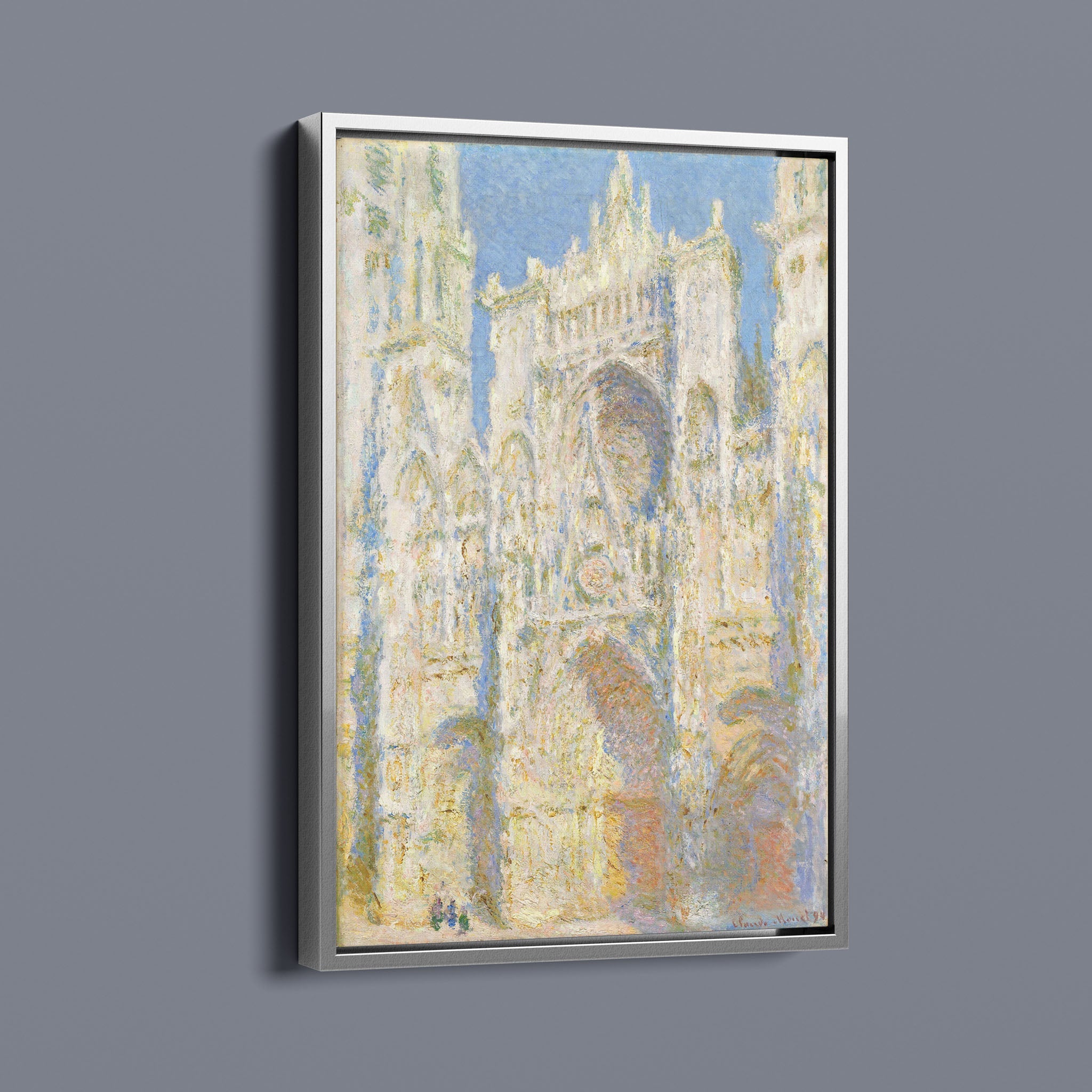 Rouen Cathedral West Façade - Sunlight - 1894 Claude Monet