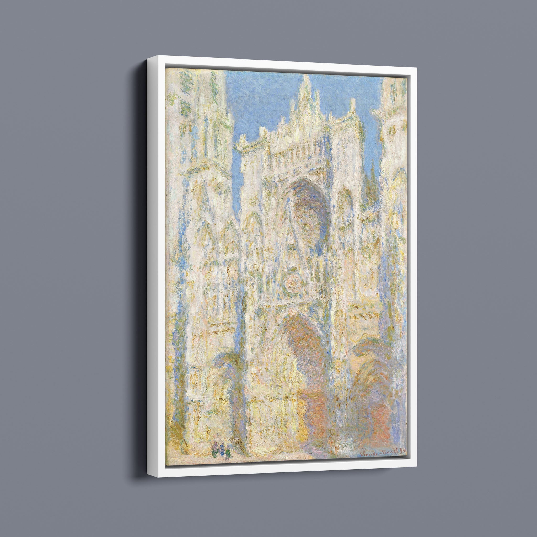 Rouen Cathedral West Façade - Sunlight - 1894 Claude Monet
