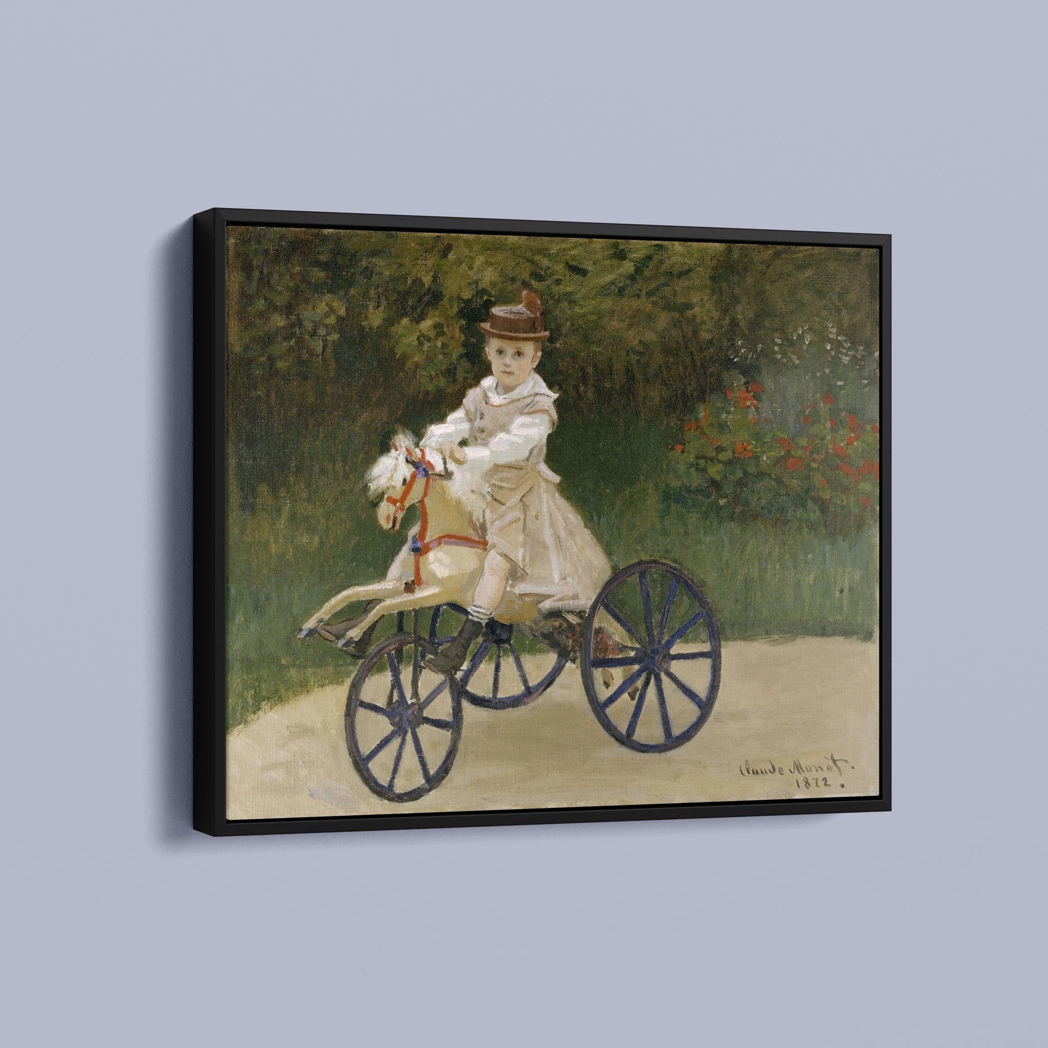 Jean Monet on his Hobby Horse by Claude Monet