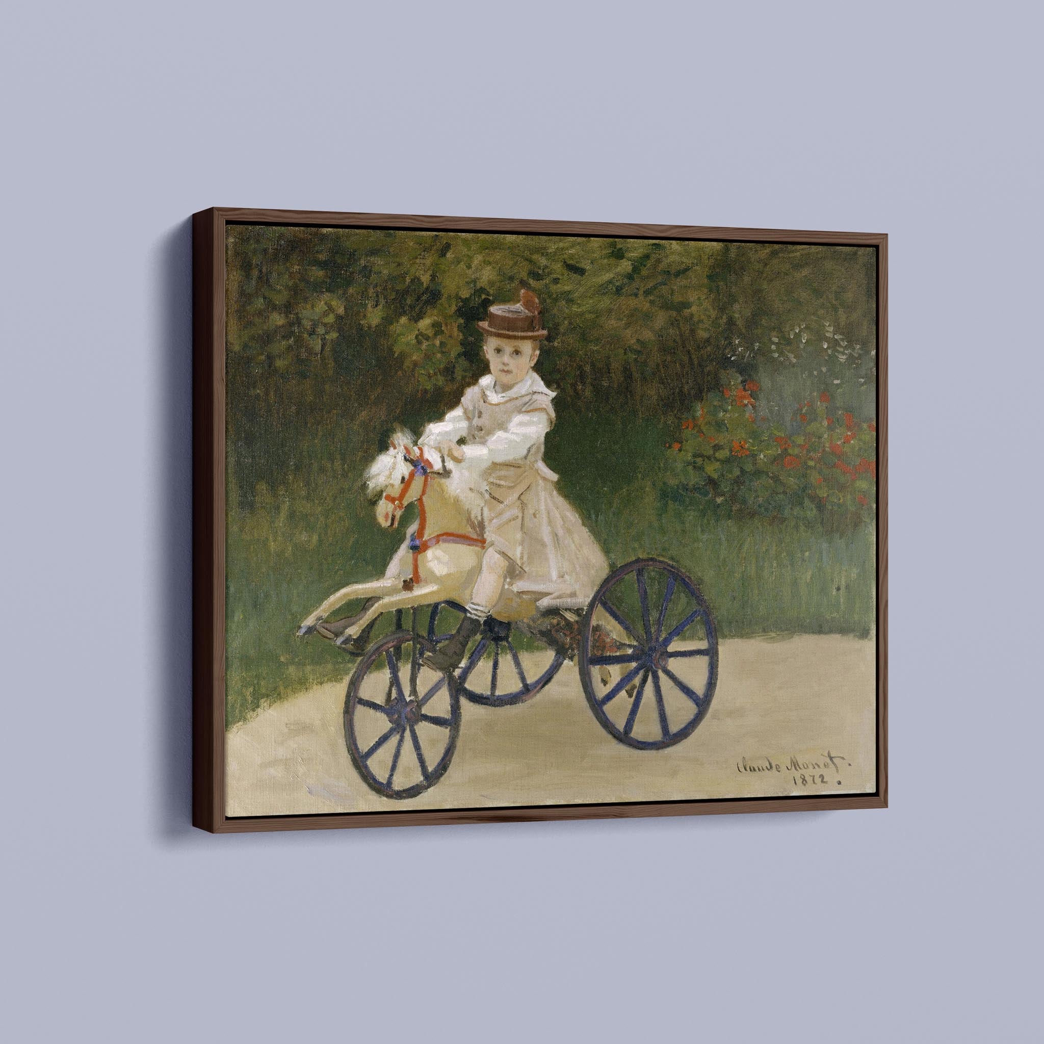 Jean Monet on his Hobby Horse by Claude Monet