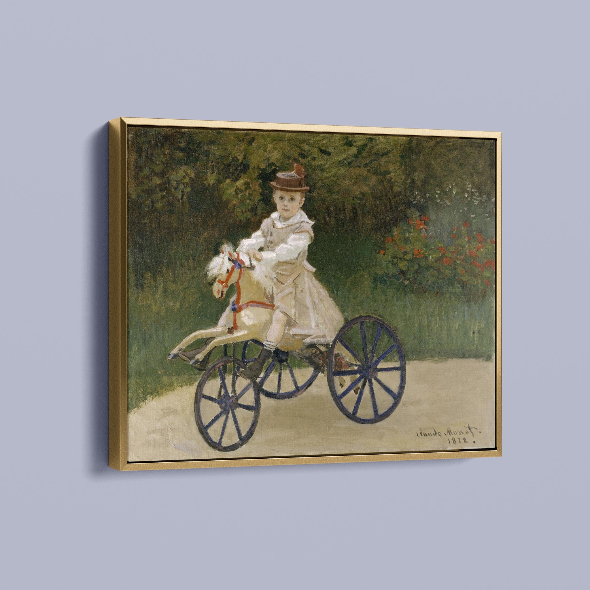 Jean Monet on his Hobby Horse by Claude Monet
