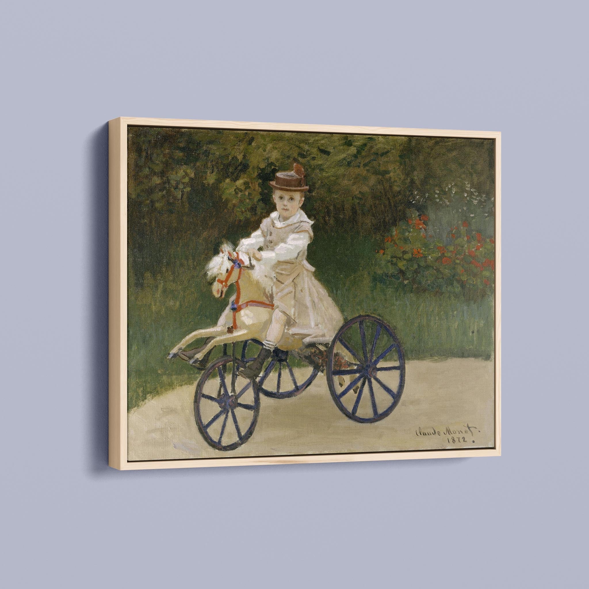 Jean Monet on his Hobby Horse by Claude Monet