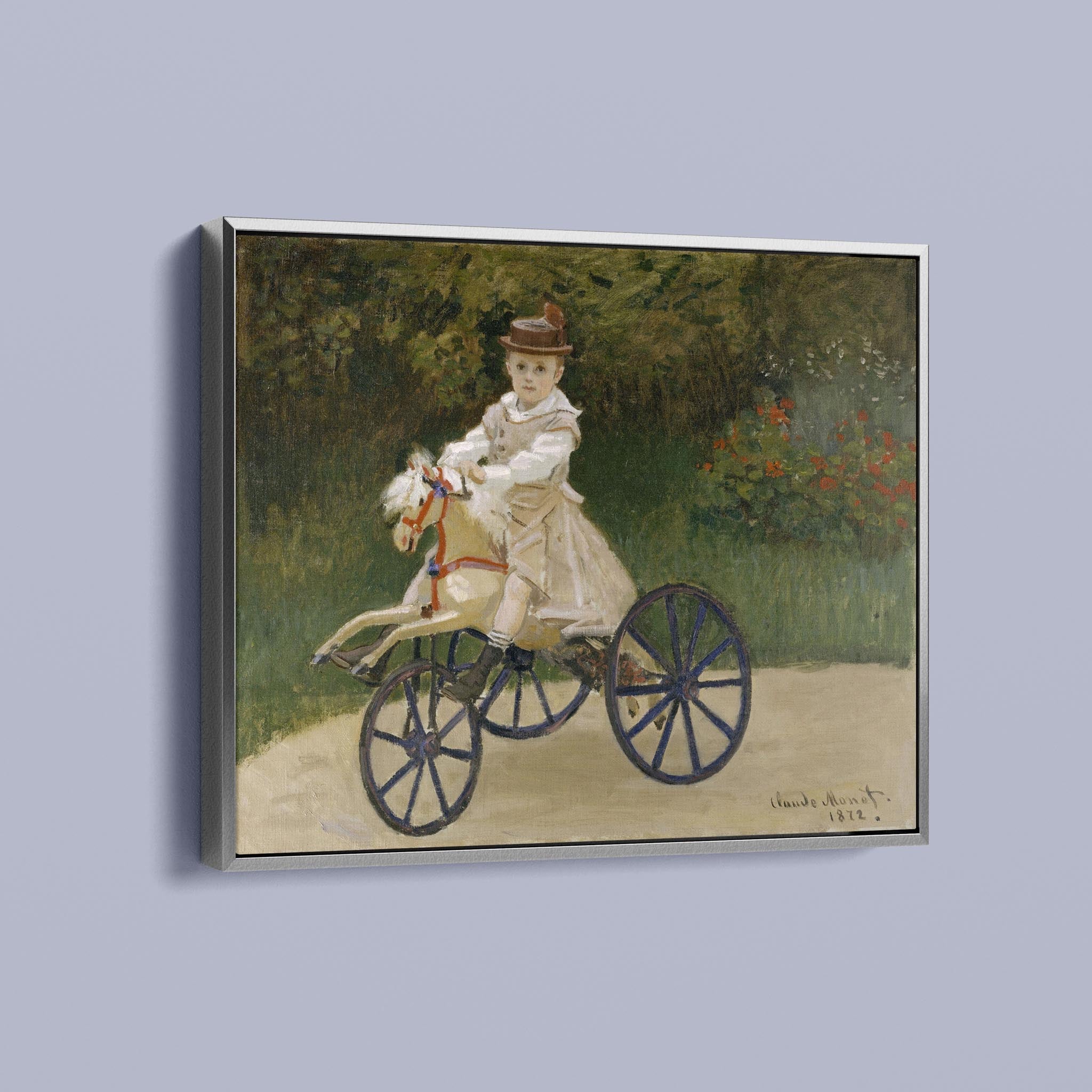 Jean Monet on his Hobby Horse by Claude Monet