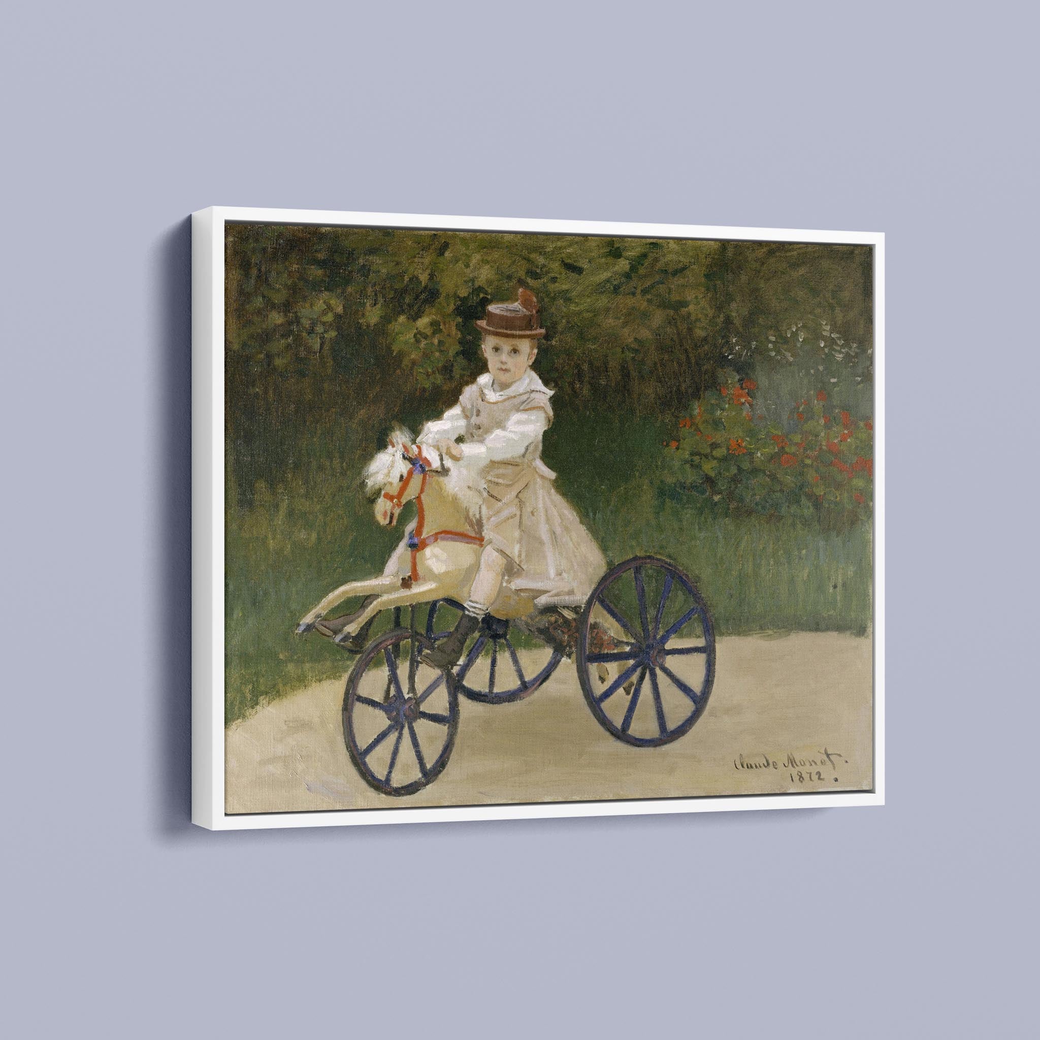 Jean Monet on his Hobby Horse by Claude Monet