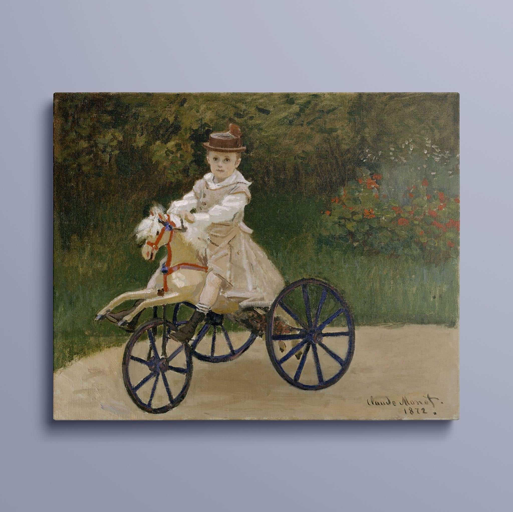 Jean Monet on his Hobby Horse by Claude Monet