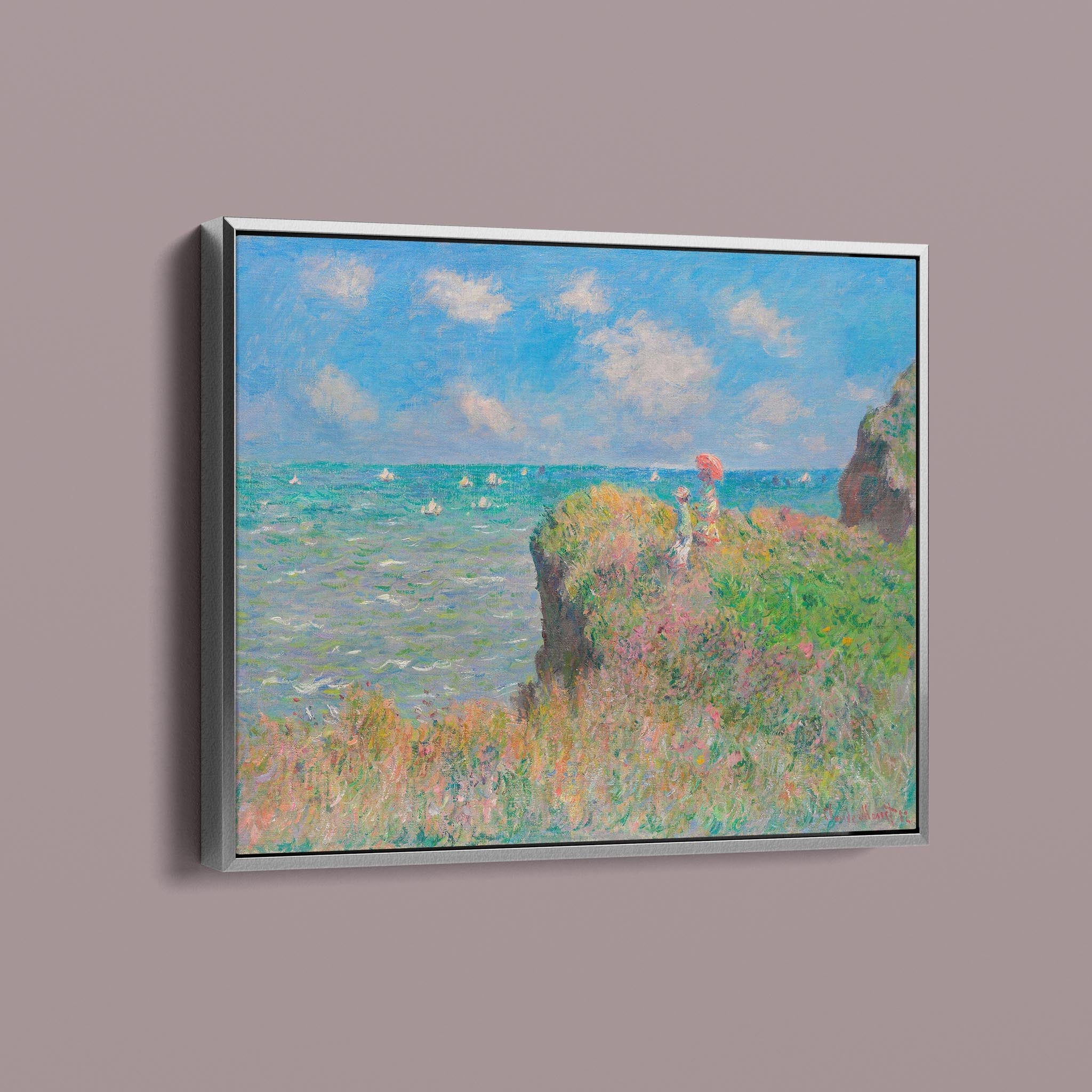 The Cliff Walk at Pourville by Claude Monet