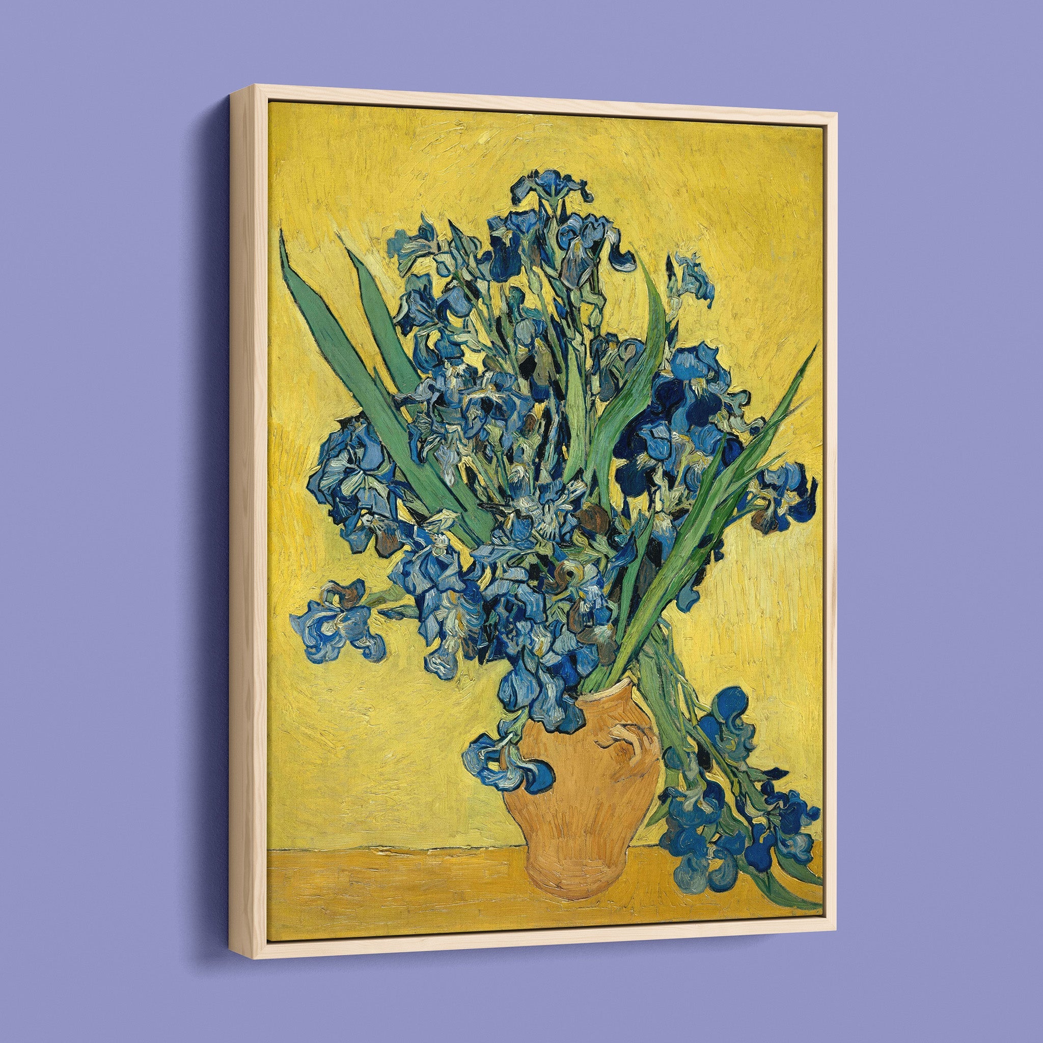 Irises - Vincent van Gogh - Yellow Vase