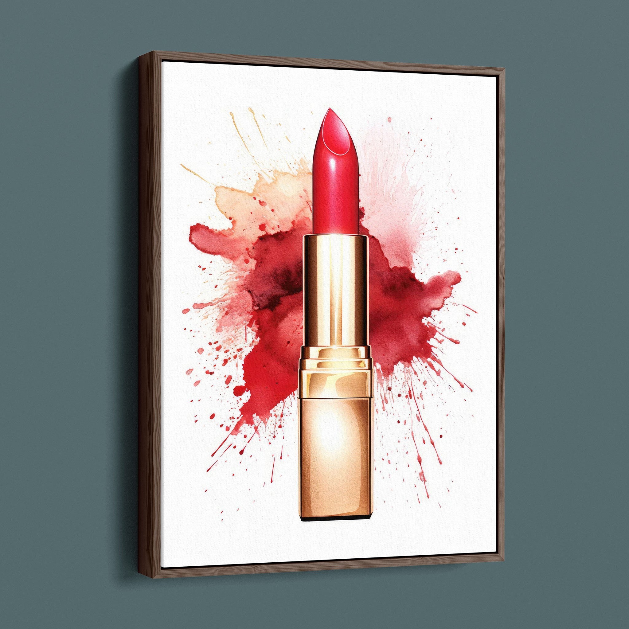 Fasion Watercolor Red Lipstick