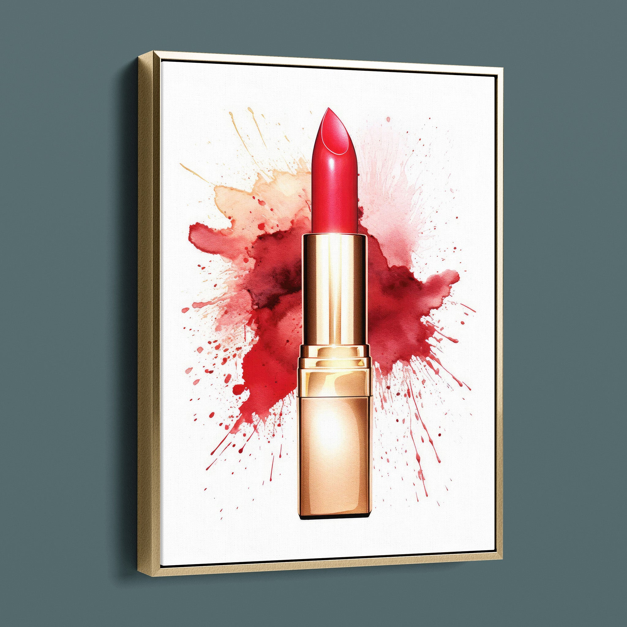 Fasion Watercolor Red Lipstick