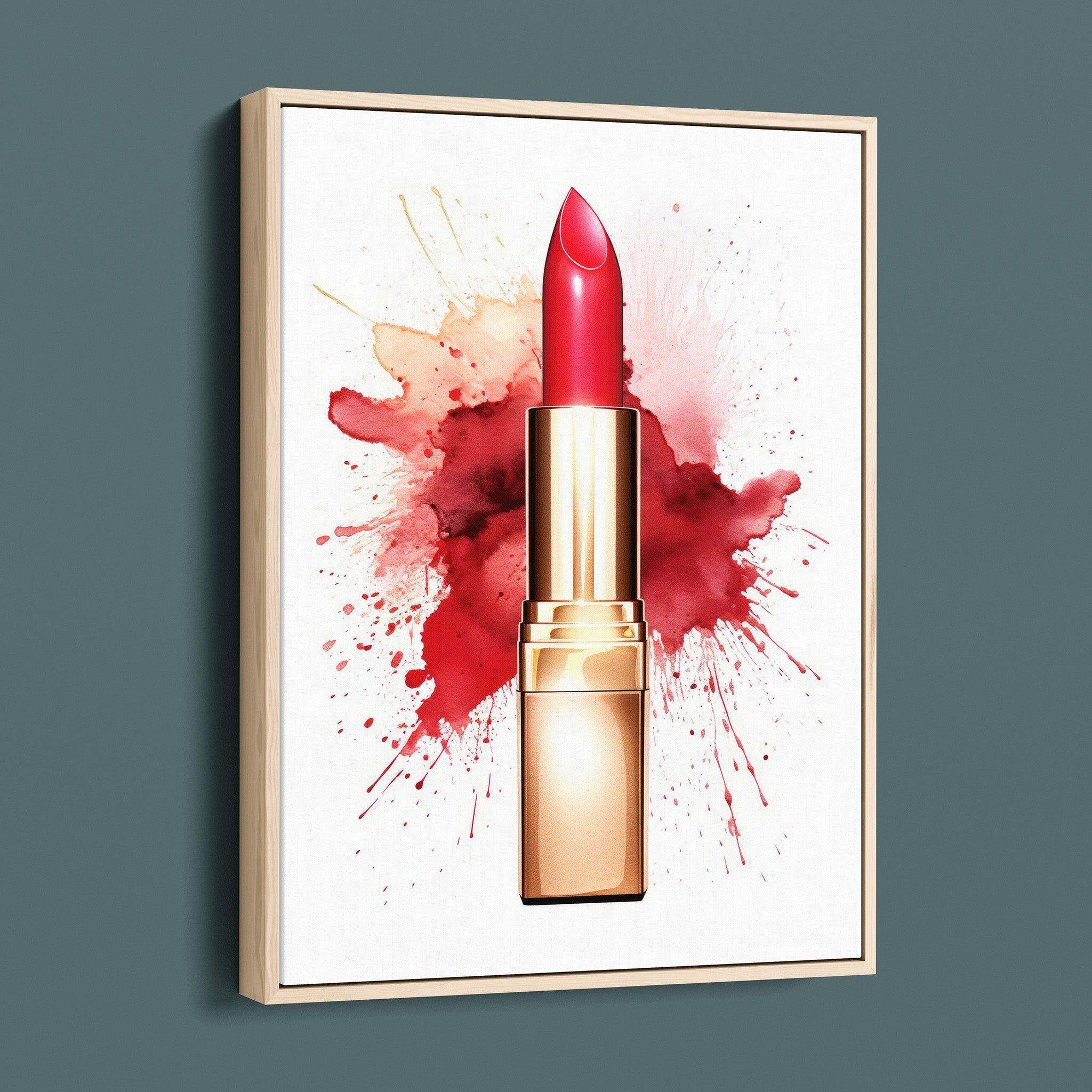 Fasion Watercolor Red Lipstick