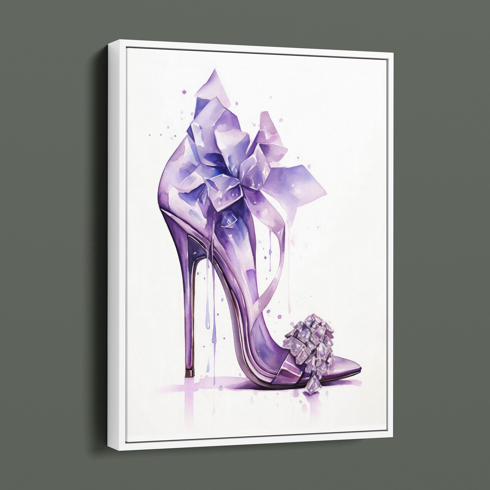Fasion Watercolor Stiletto - Purple