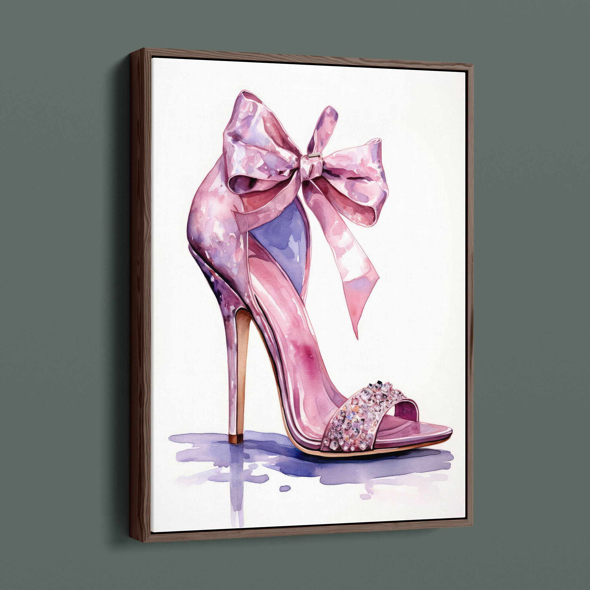 Fasion Watercolor Stiletto - Bow