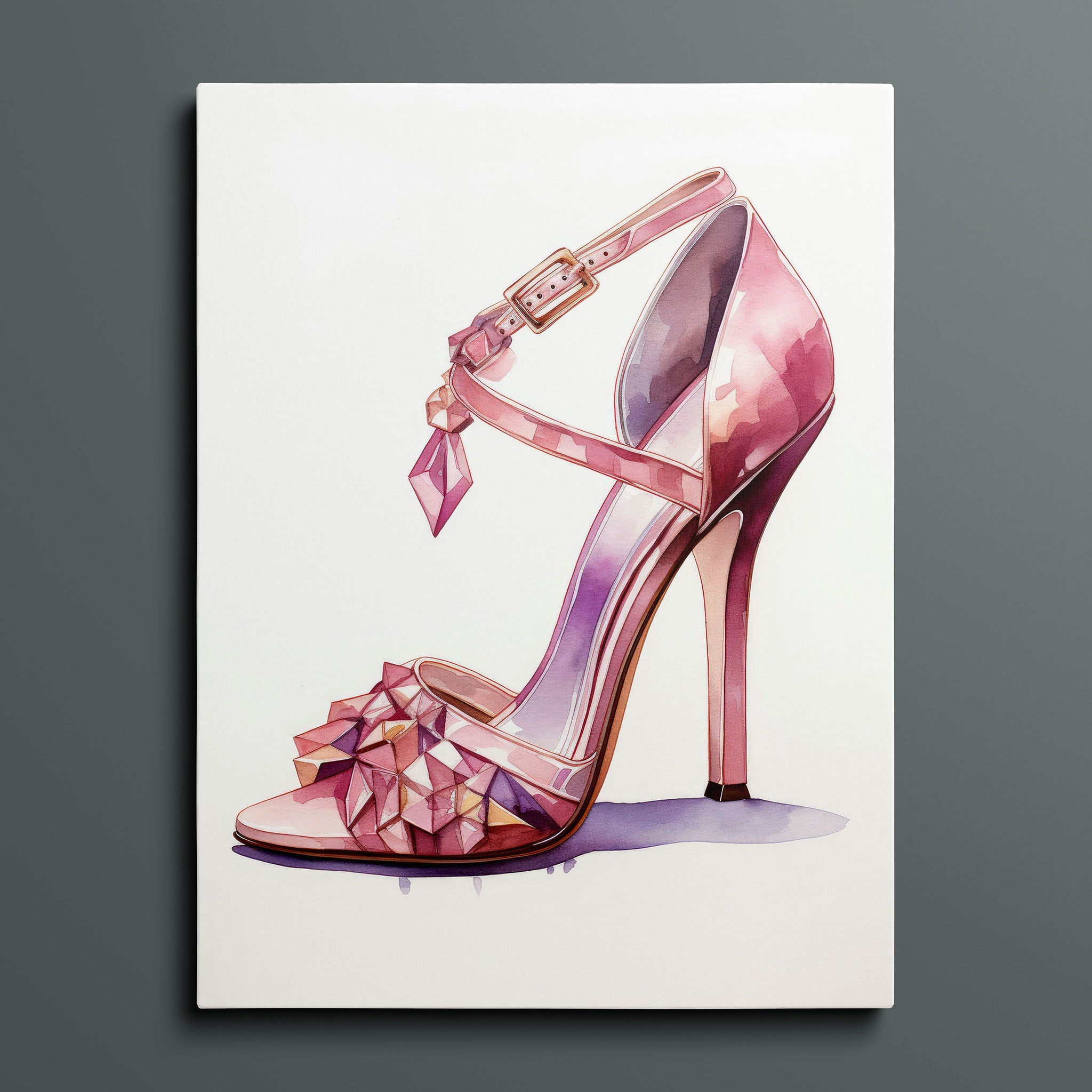 Fasion Watercolor Stiletto - Jewel