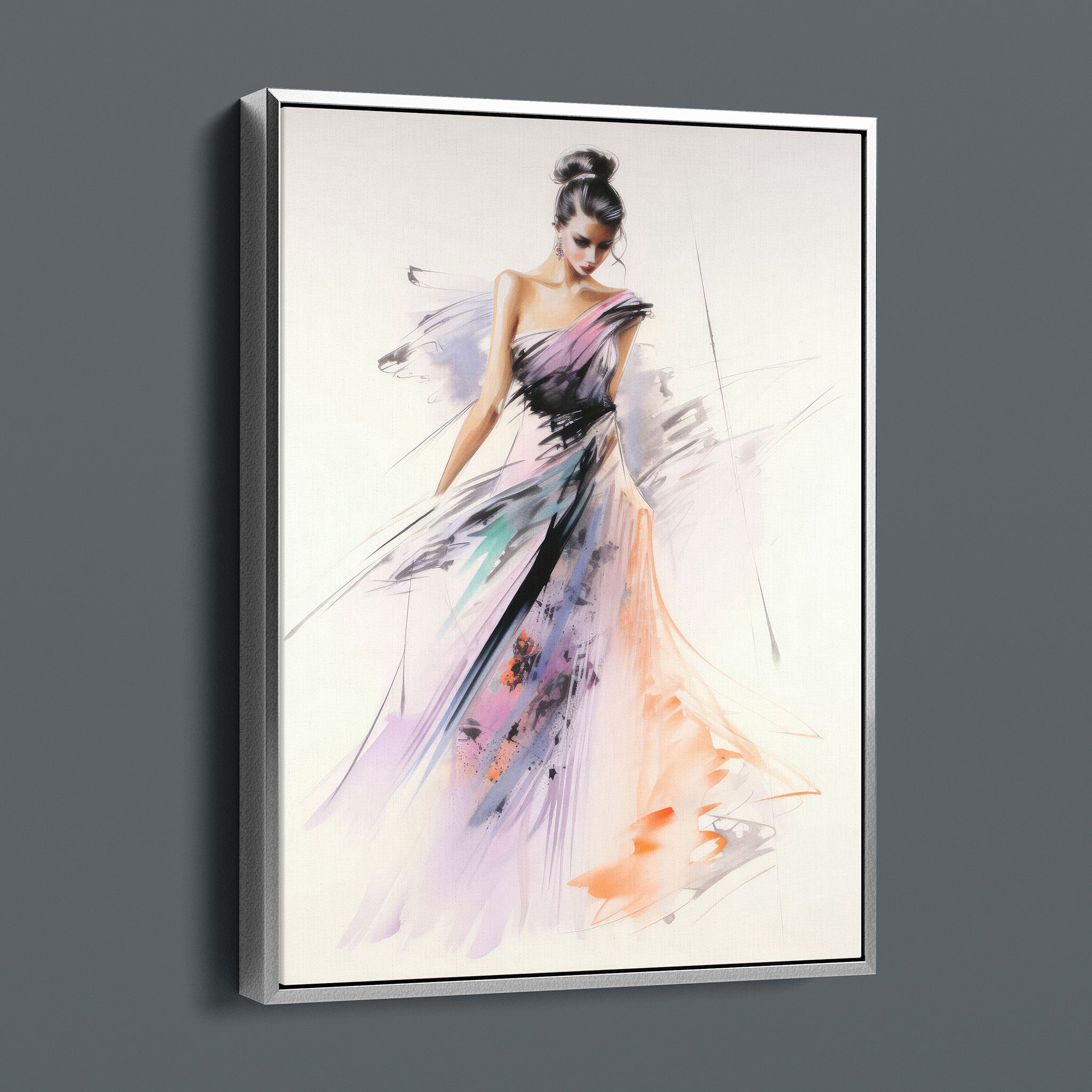 Watercolor Fashion Illustration - Ball Gown