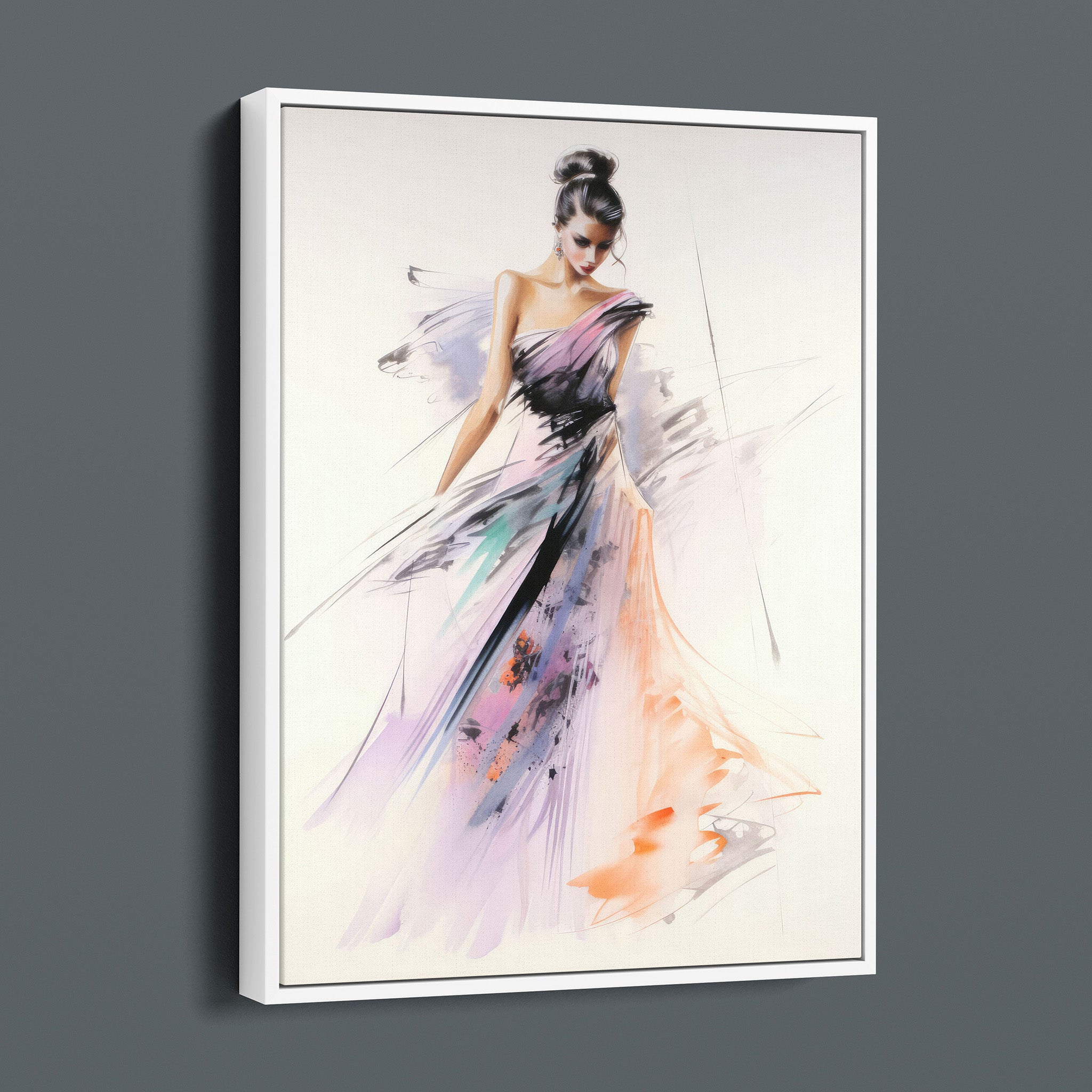 Watercolor Fashion Illustration - Ball Gown