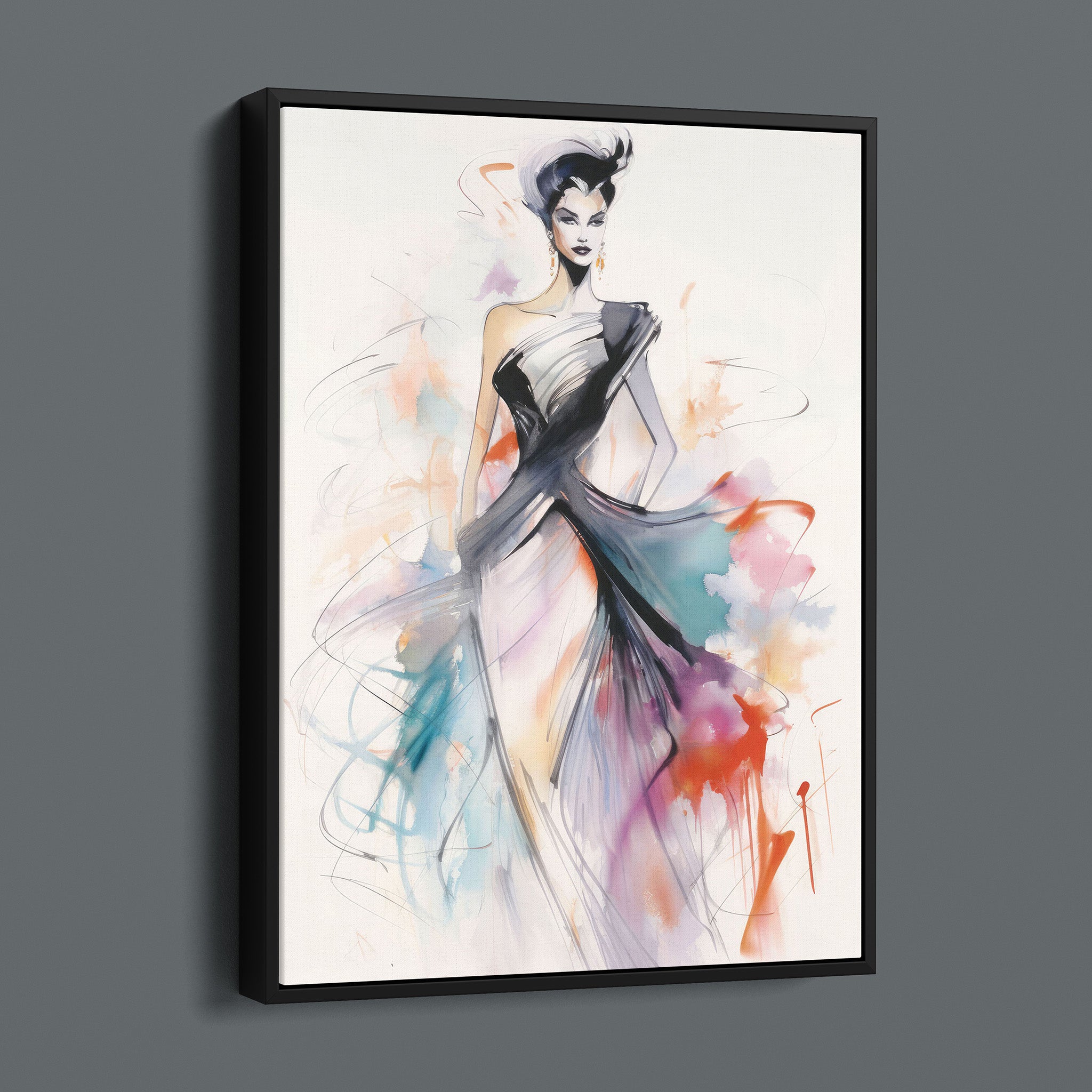 Watercolor Fashion Illustration - Color Rush