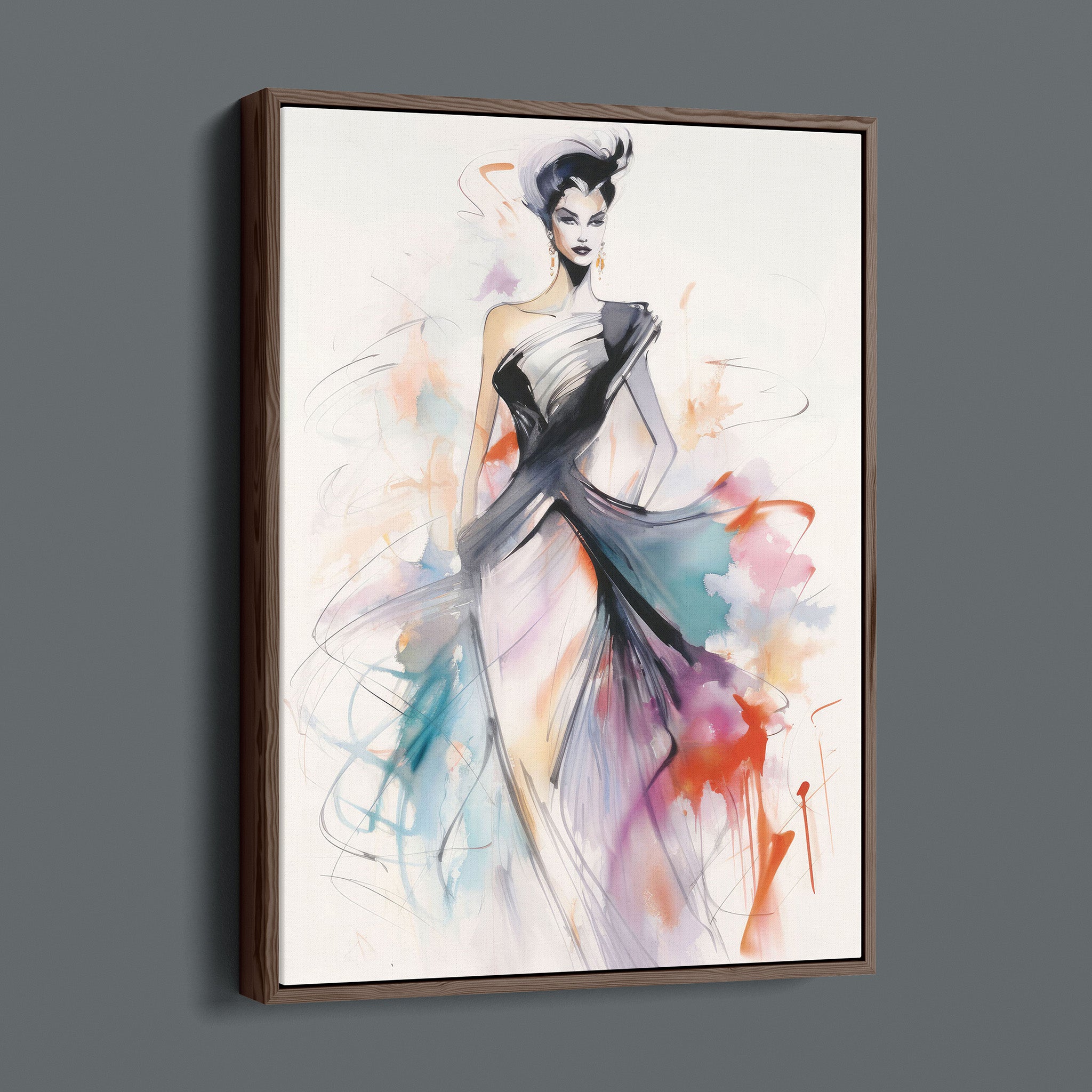 Watercolor Fashion Illustration - Color Rush