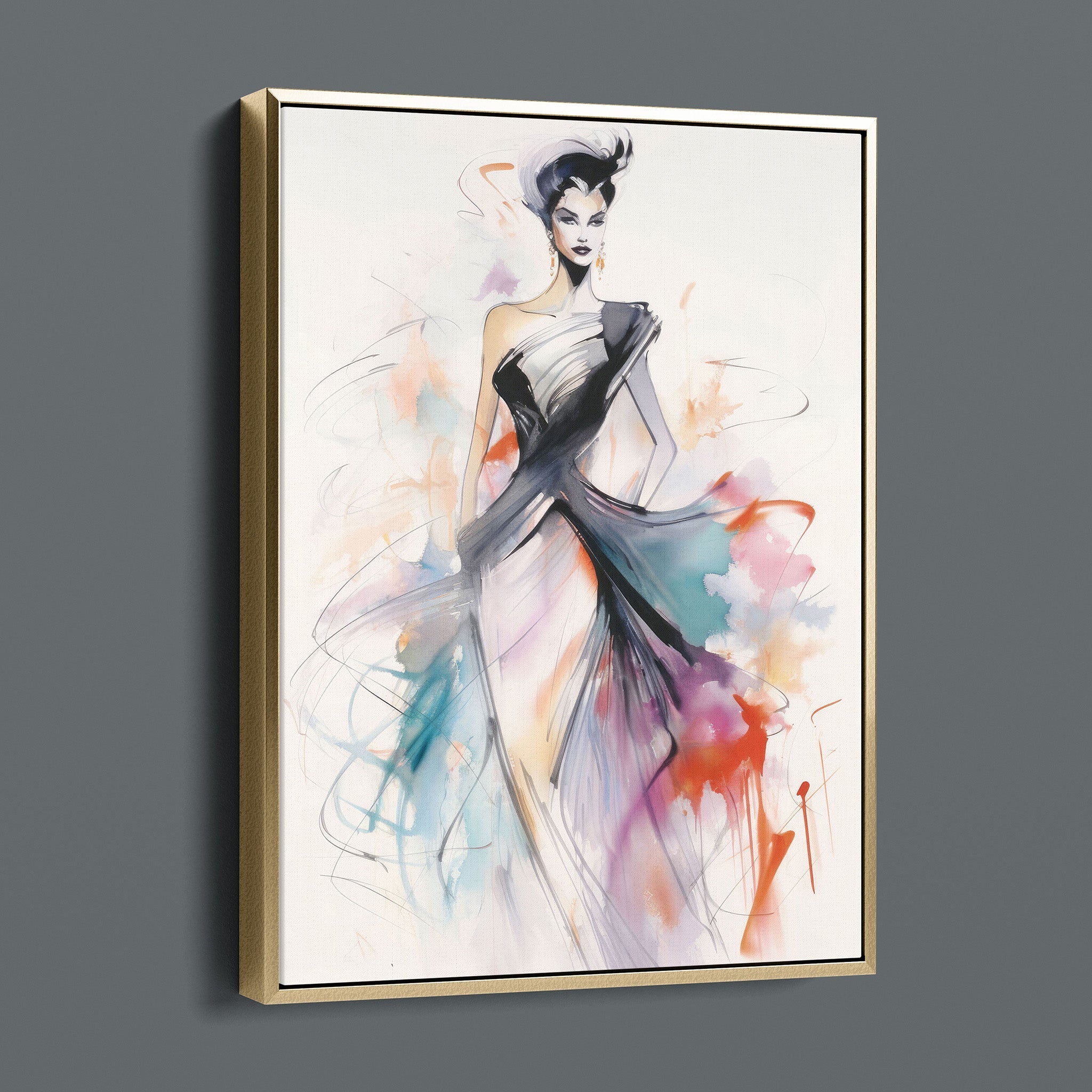 Watercolor Fashion Illustration - Color Rush