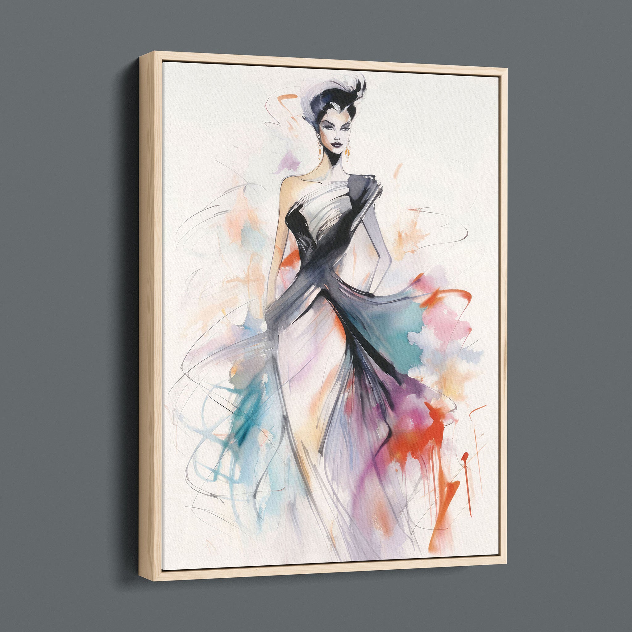 Watercolor Fashion Illustration - Color Rush