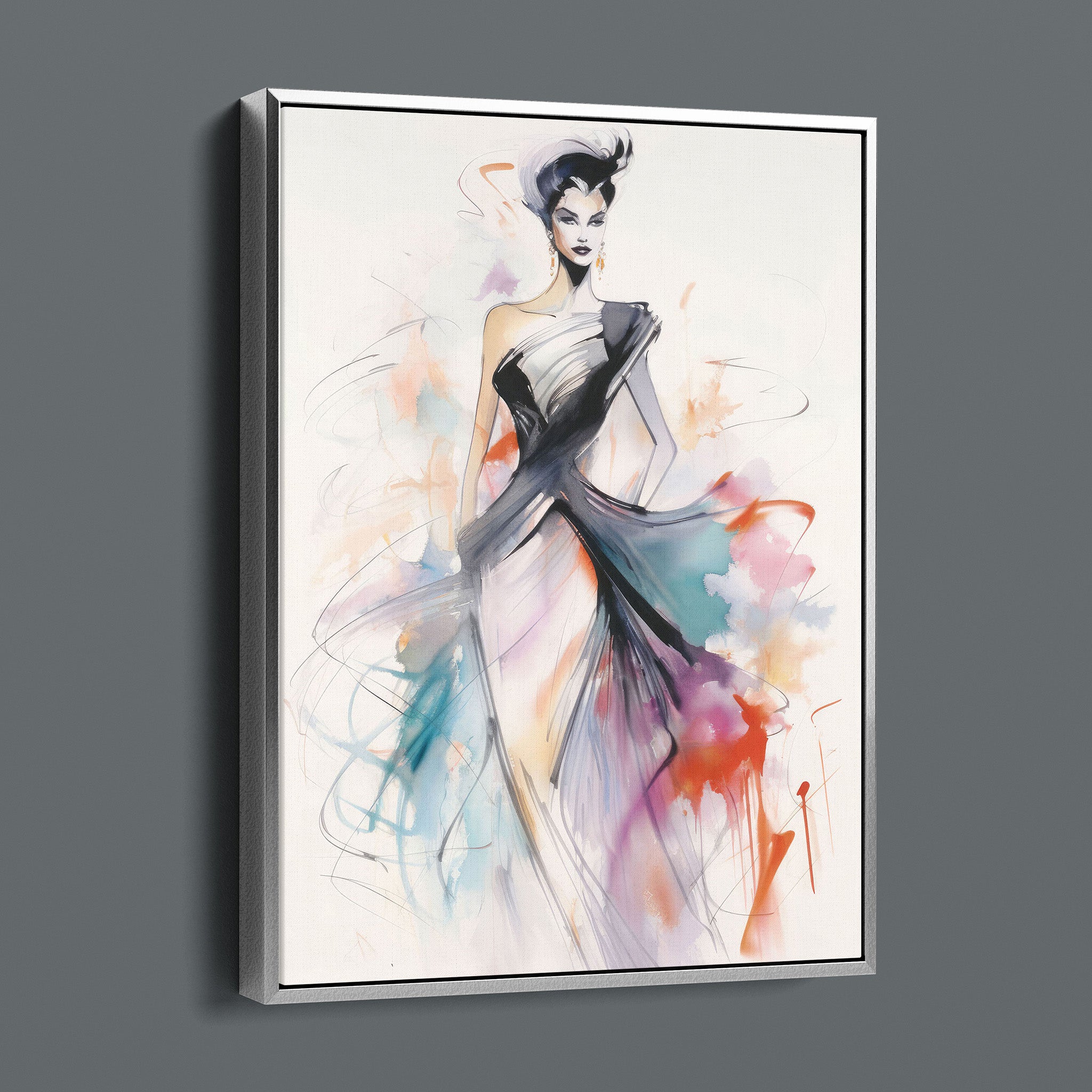Watercolor Fashion Illustration - Color Rush