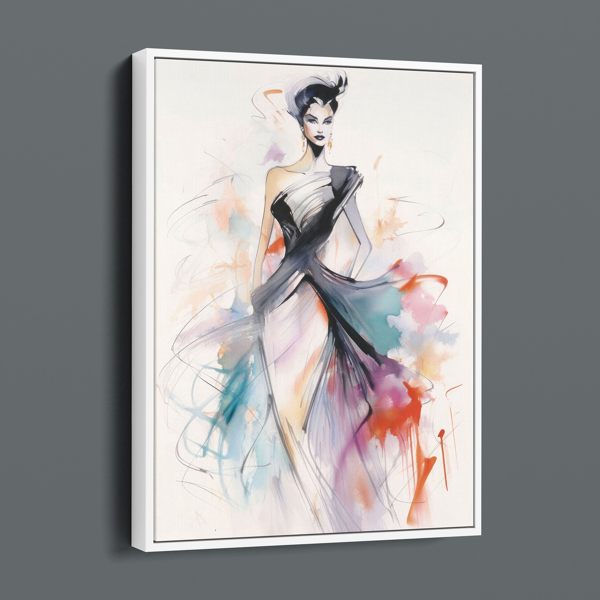 Watercolor Fashion Illustration - Color Rush