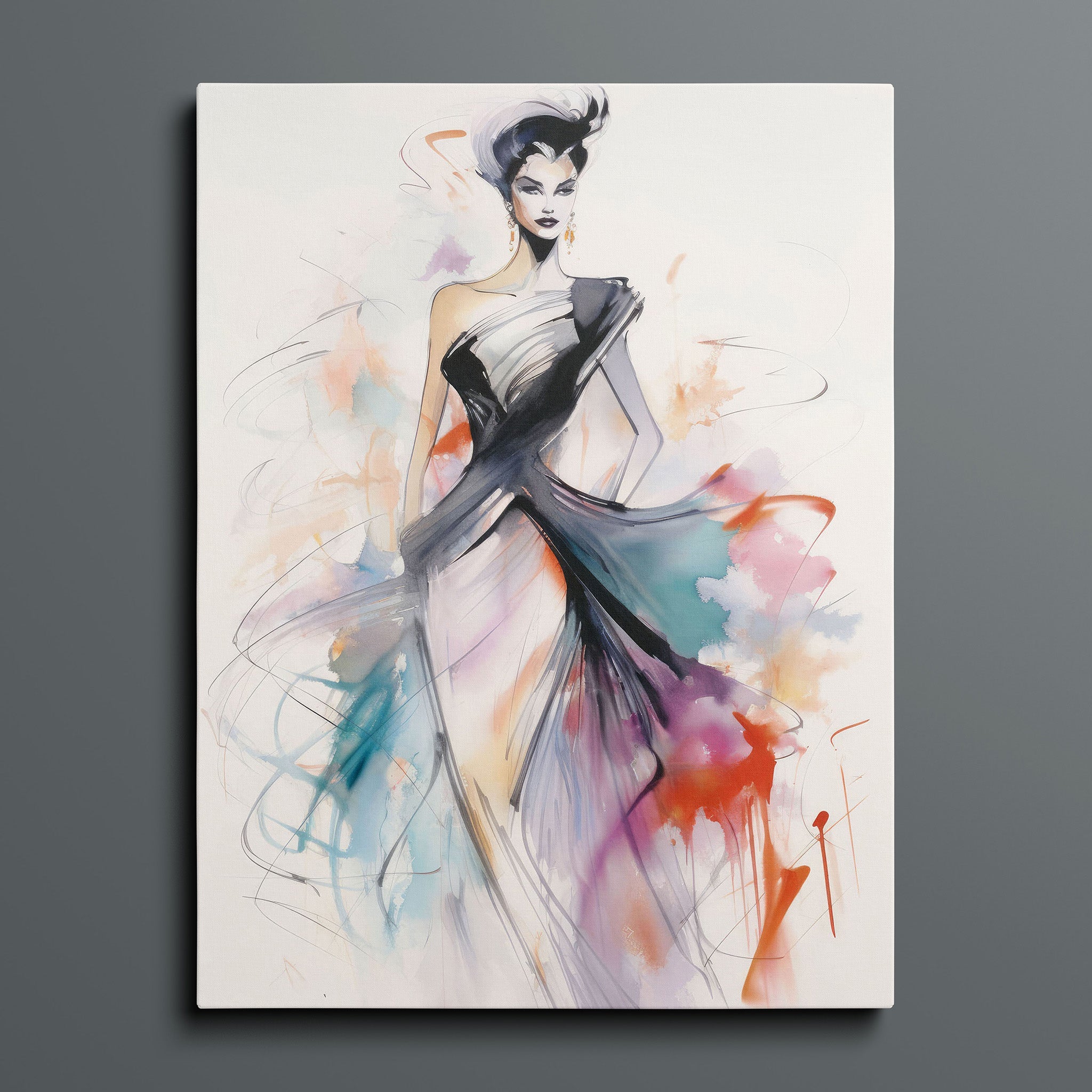 Watercolor Fashion Illustration - Color Rush
