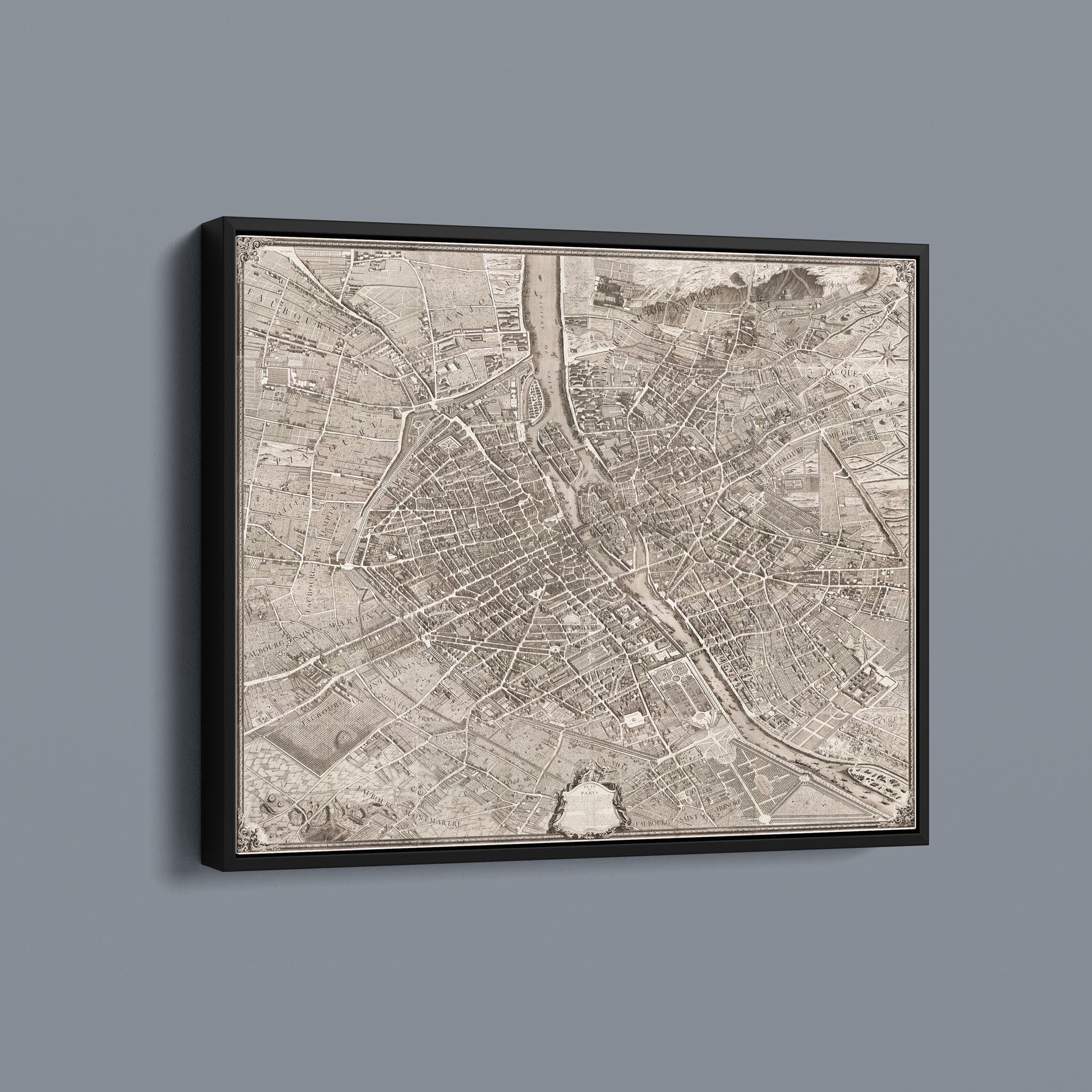 Turgot Map of Paris 1709