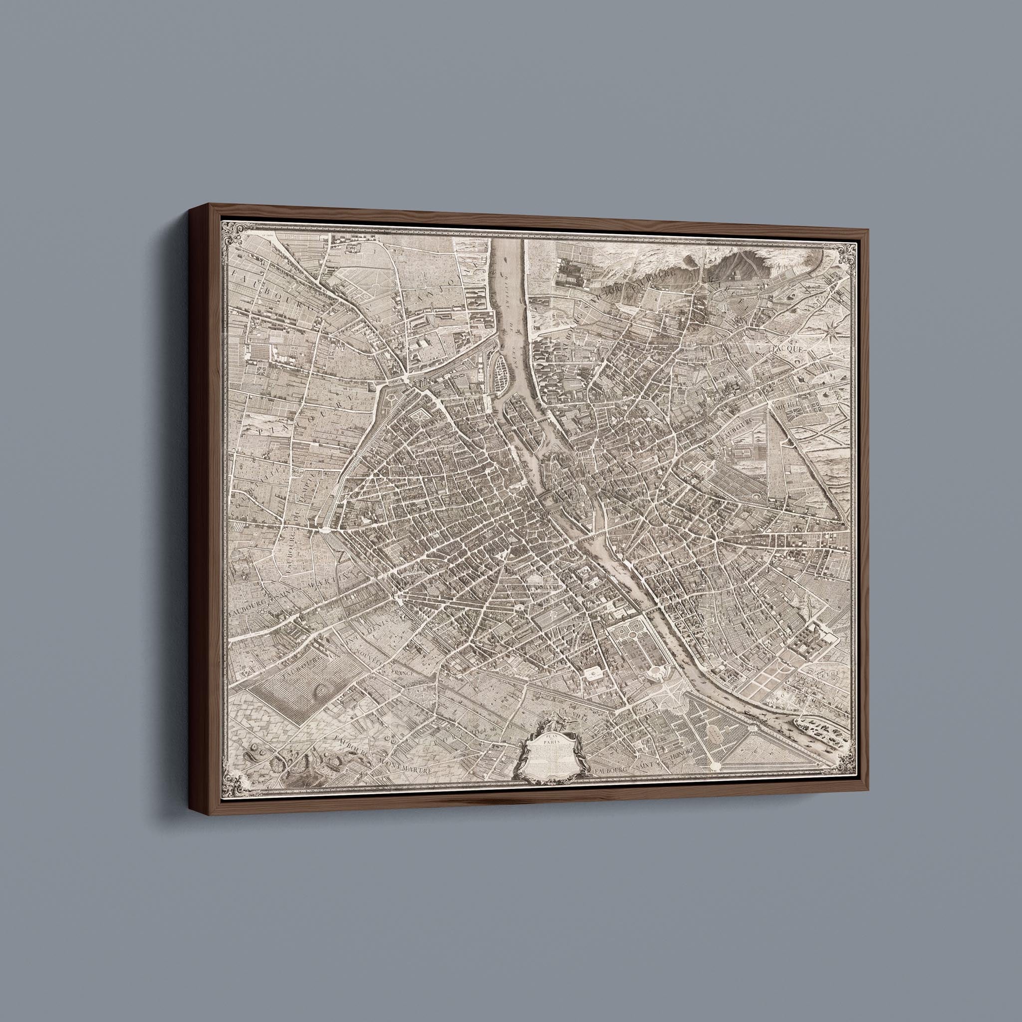 Turgot Map of Paris 1709