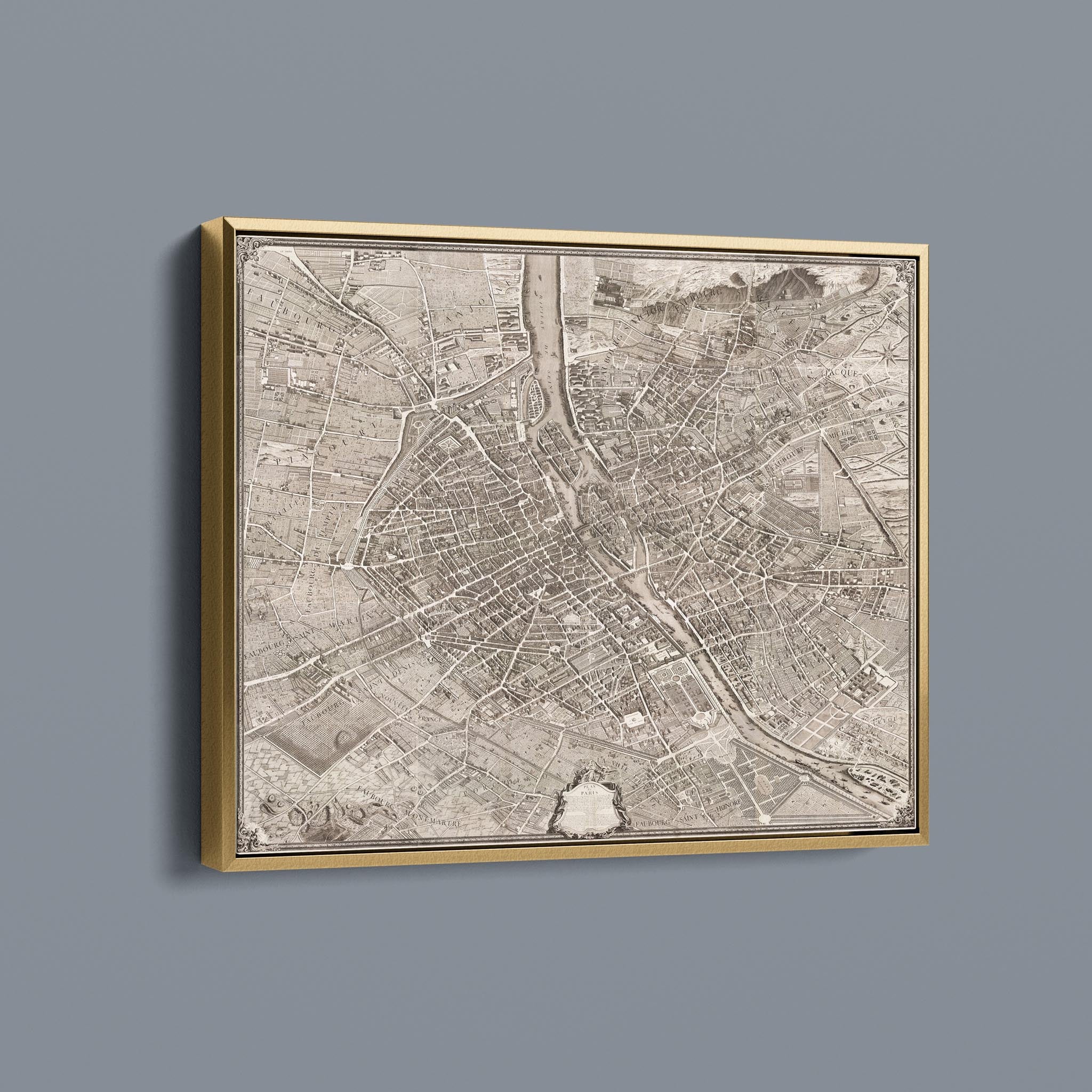 Turgot Map of Paris 1709