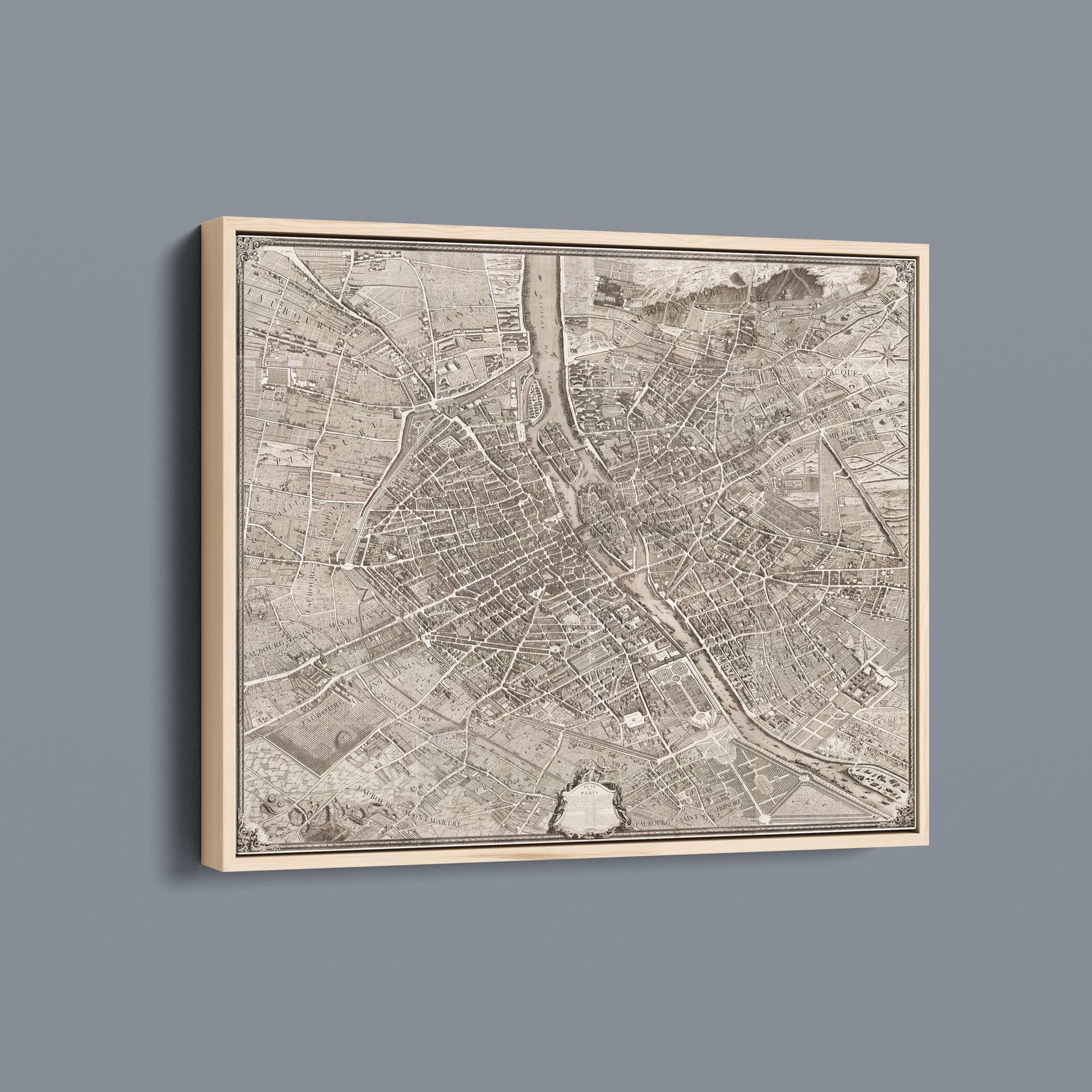 Turgot Map of Paris 1709