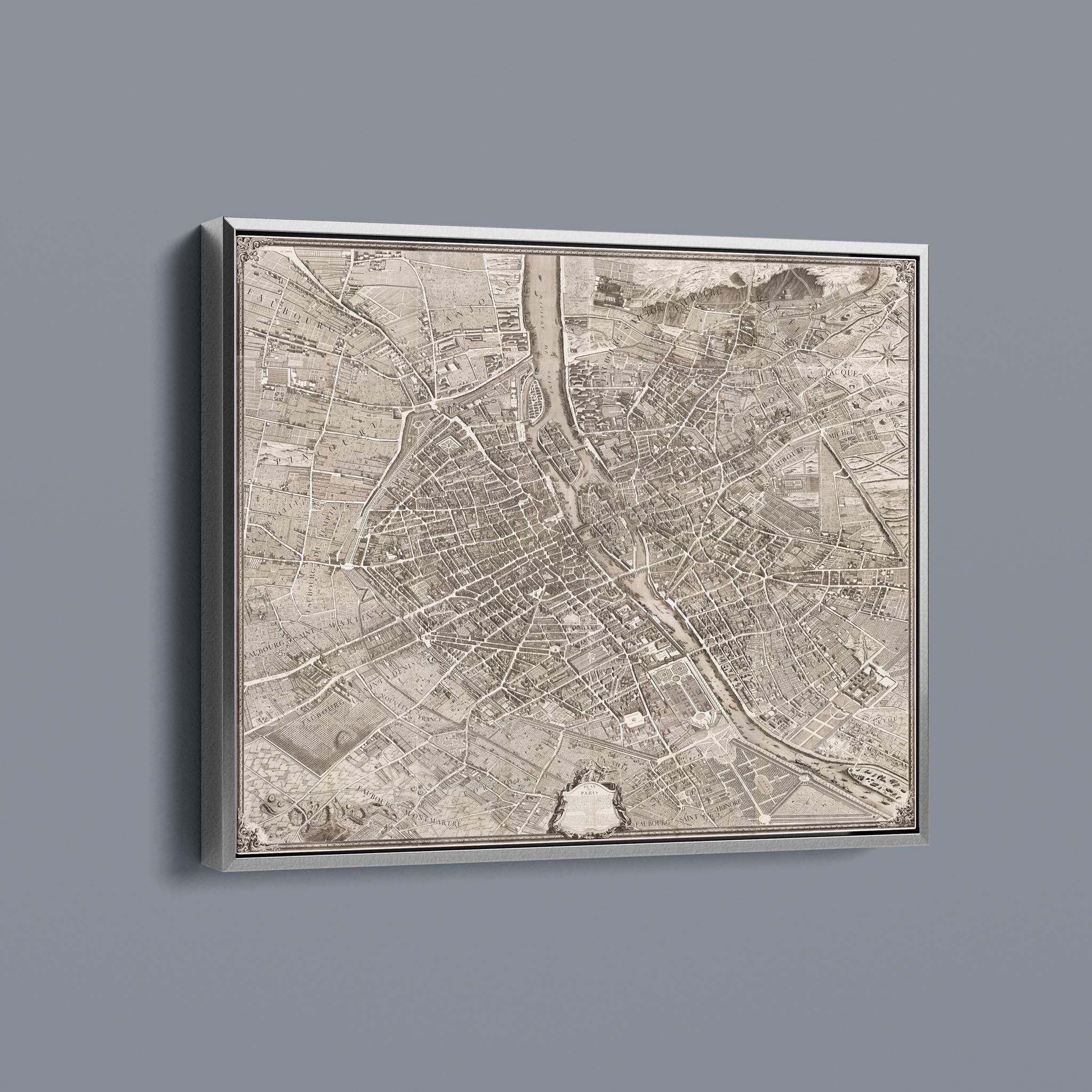 Turgot Map of Paris 1709