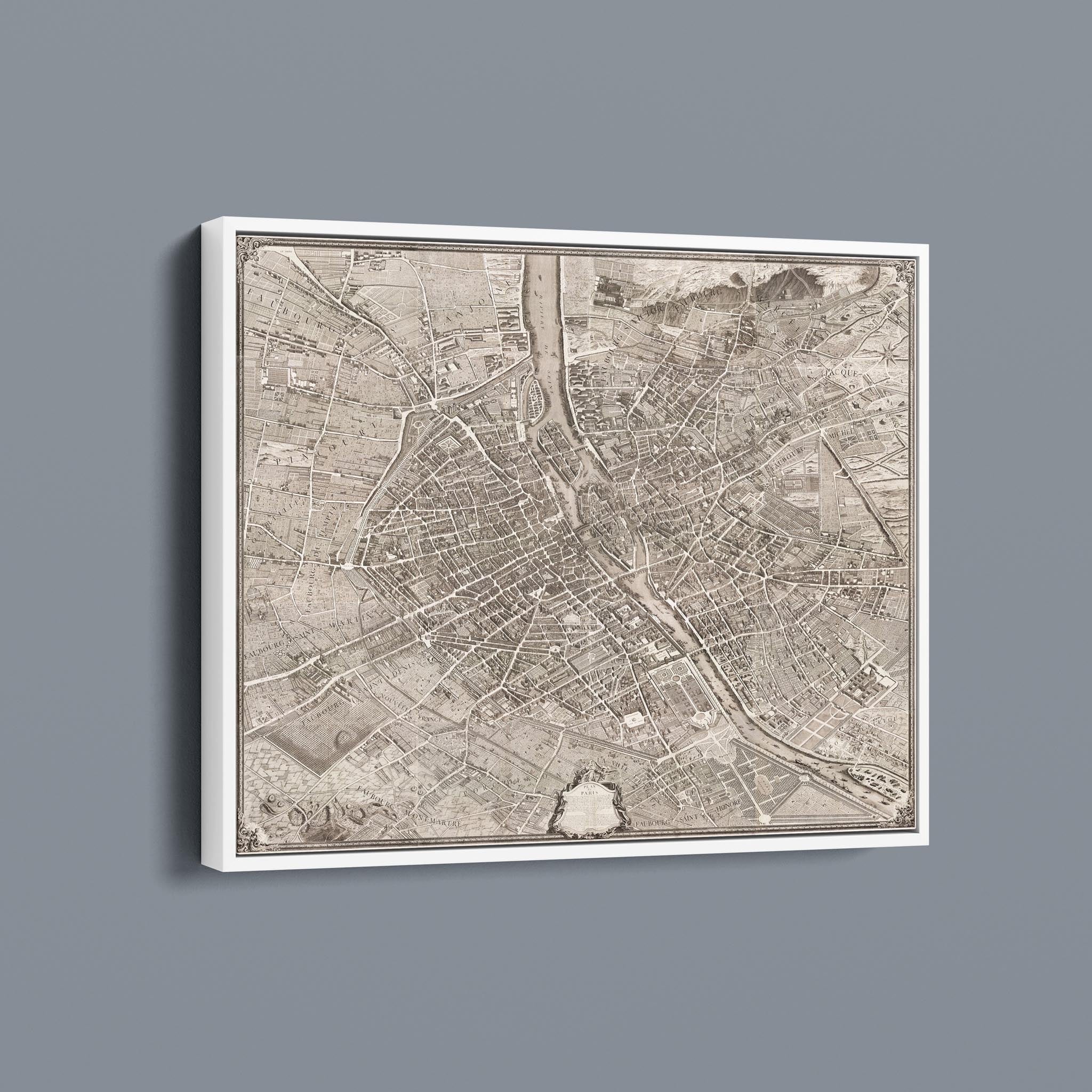 Turgot Map of Paris 1709