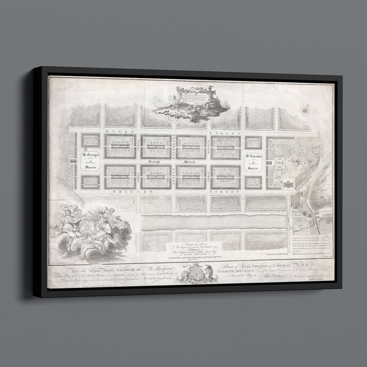 Edinburgh New Town Plan 1767