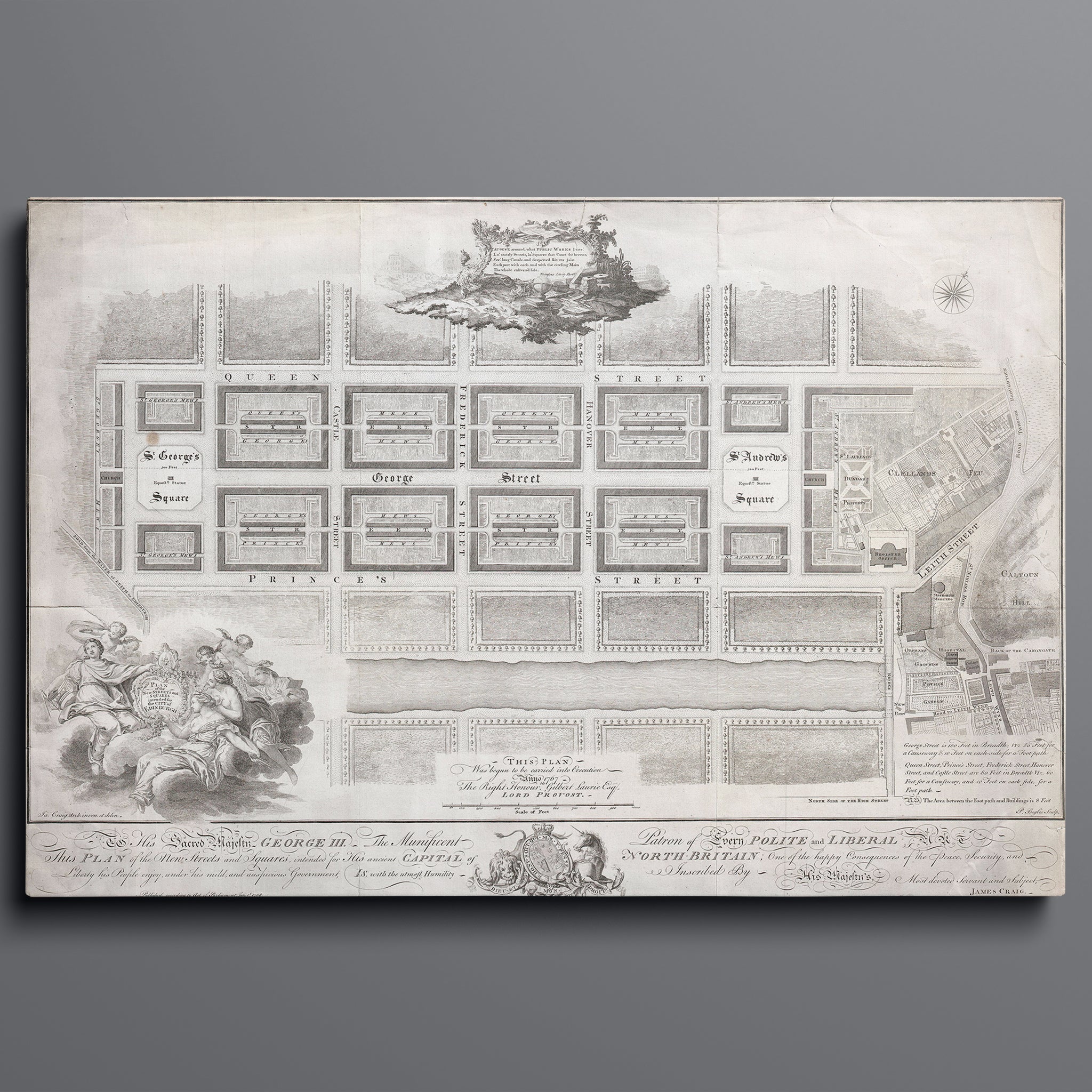 Edinburgh New Town Plan 1767