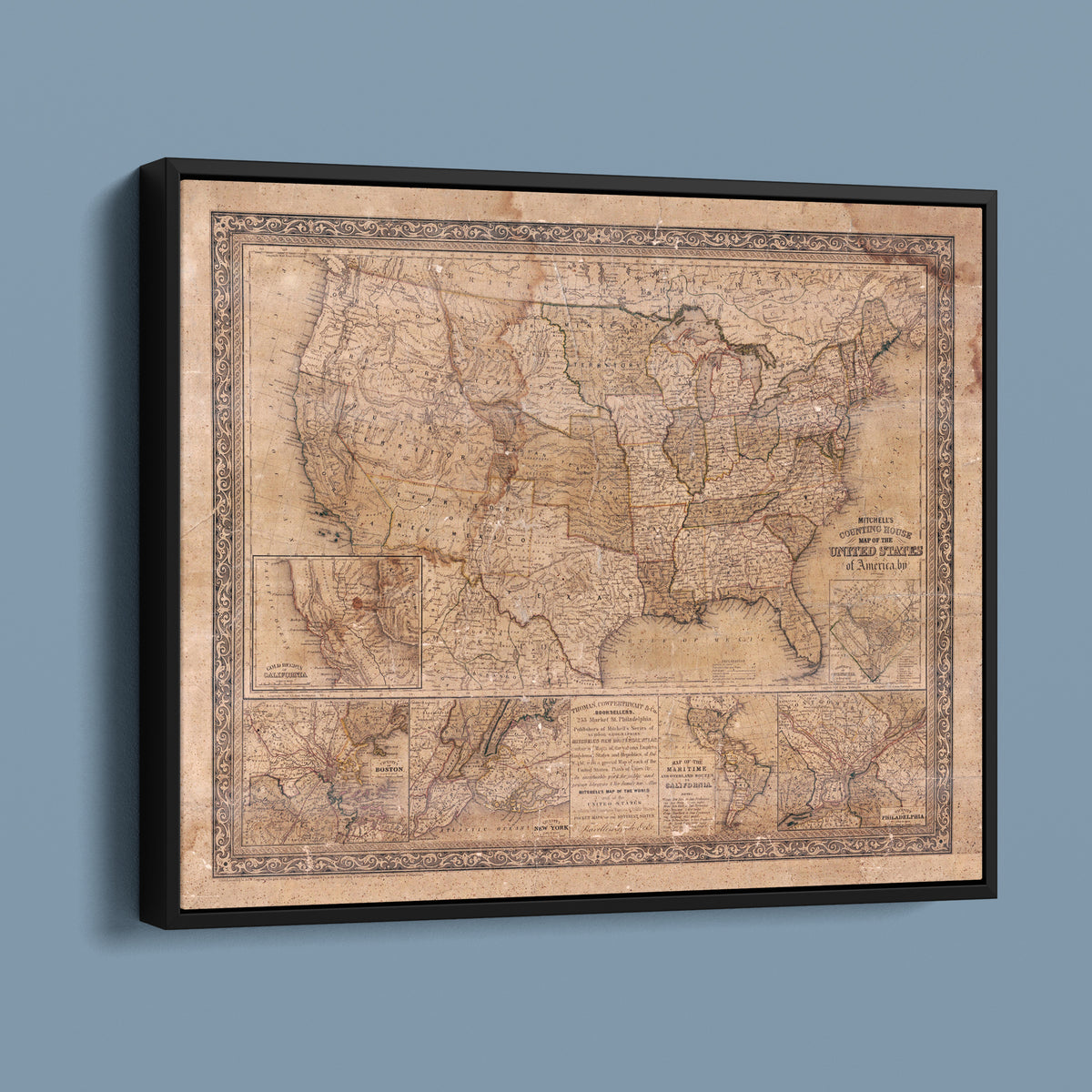 Mitchell's Counting House Map of the United States