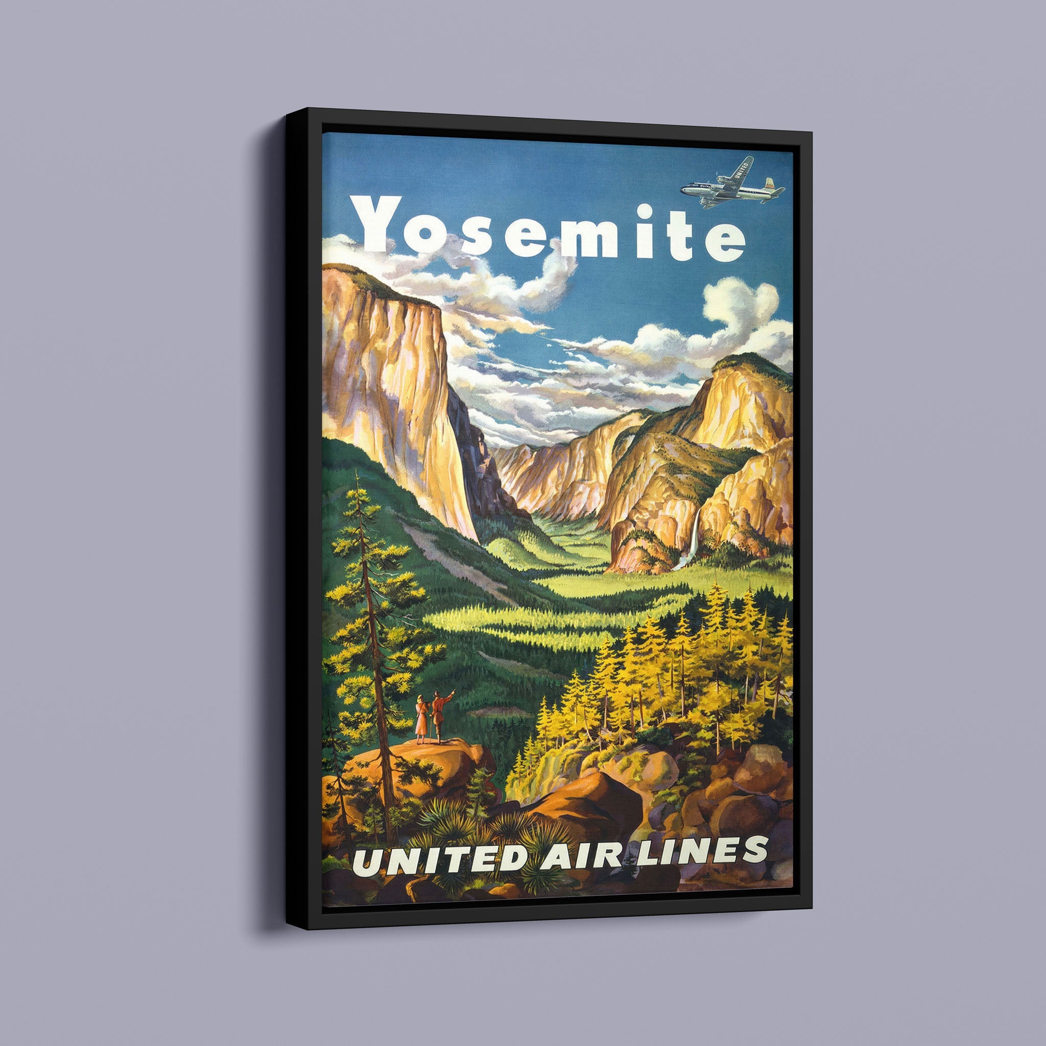 Yosemety - Vintage travel posters stock graphics