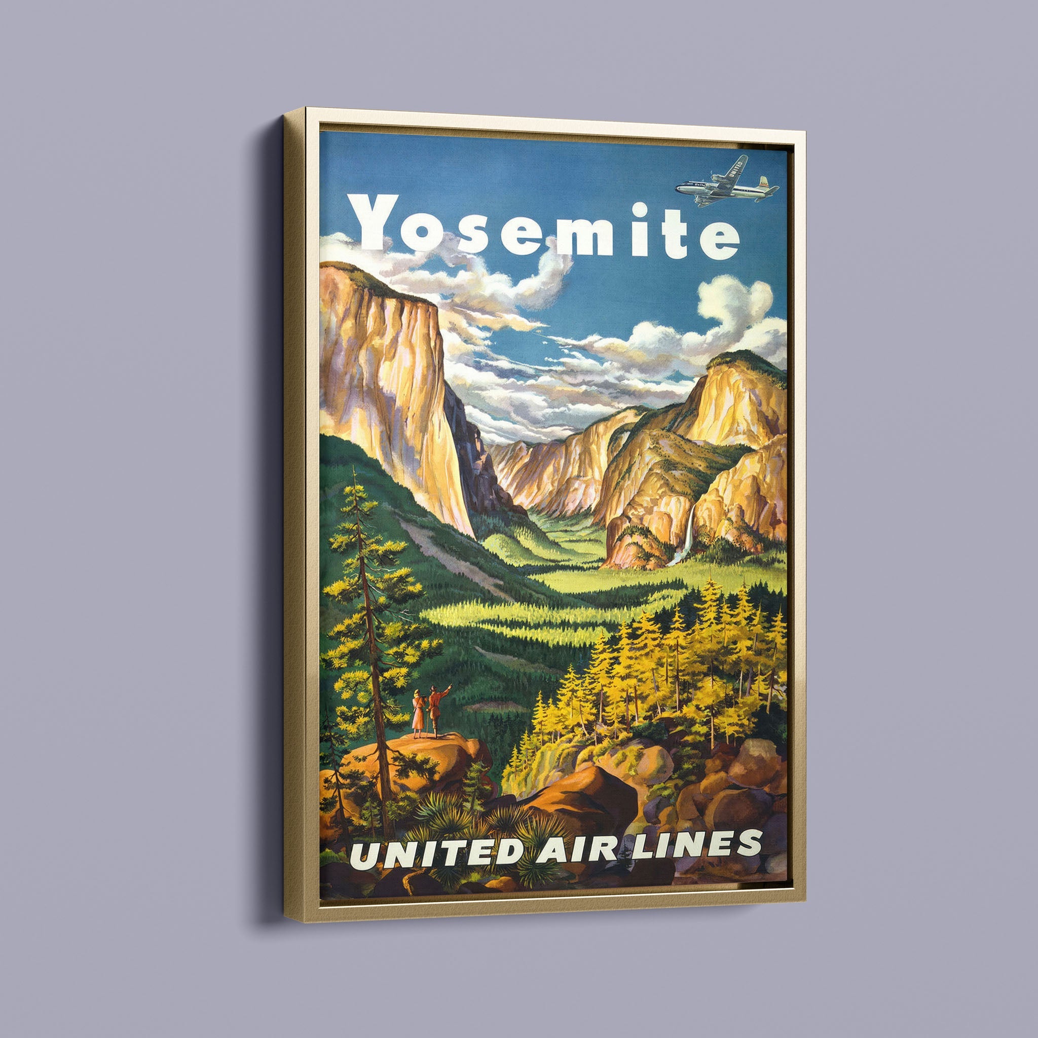 Yosemety - Vintage travel posters stock graphics