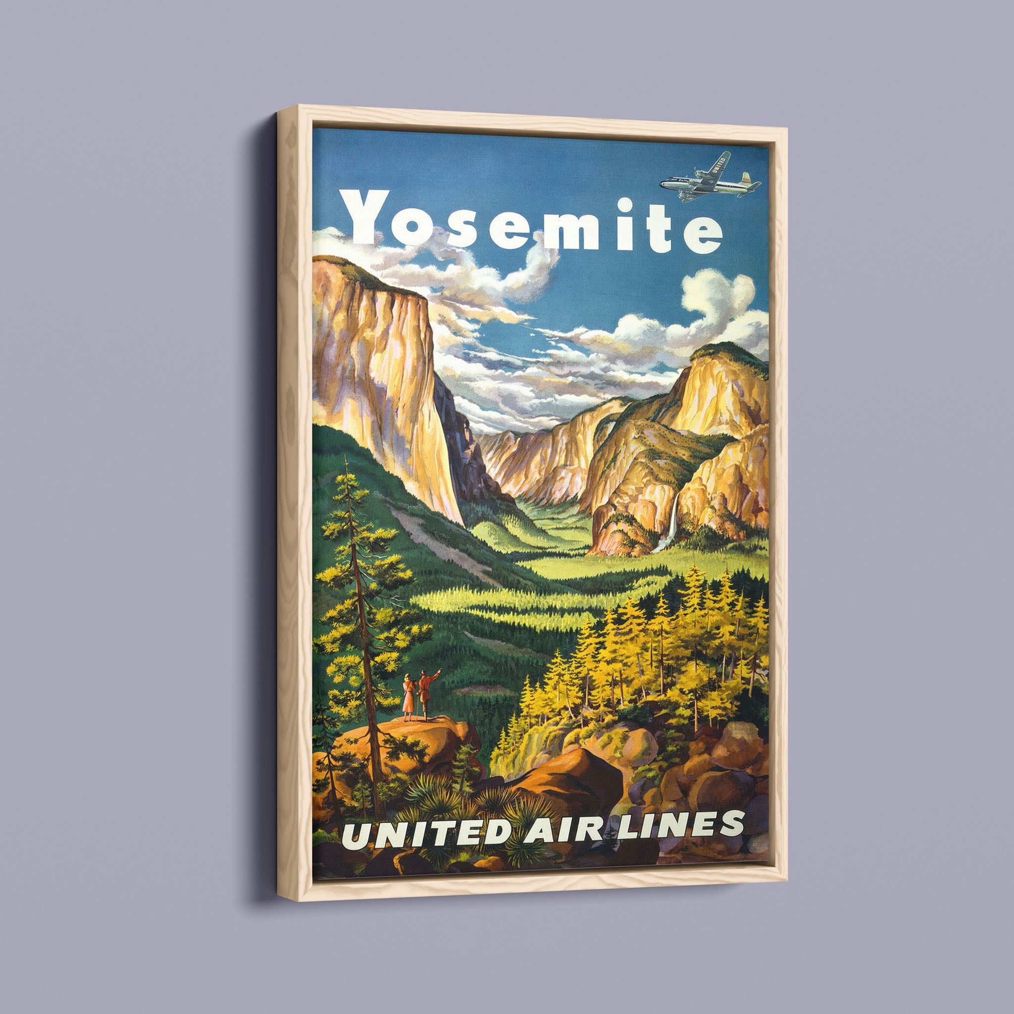 Yosemety - Vintage travel posters stock graphics