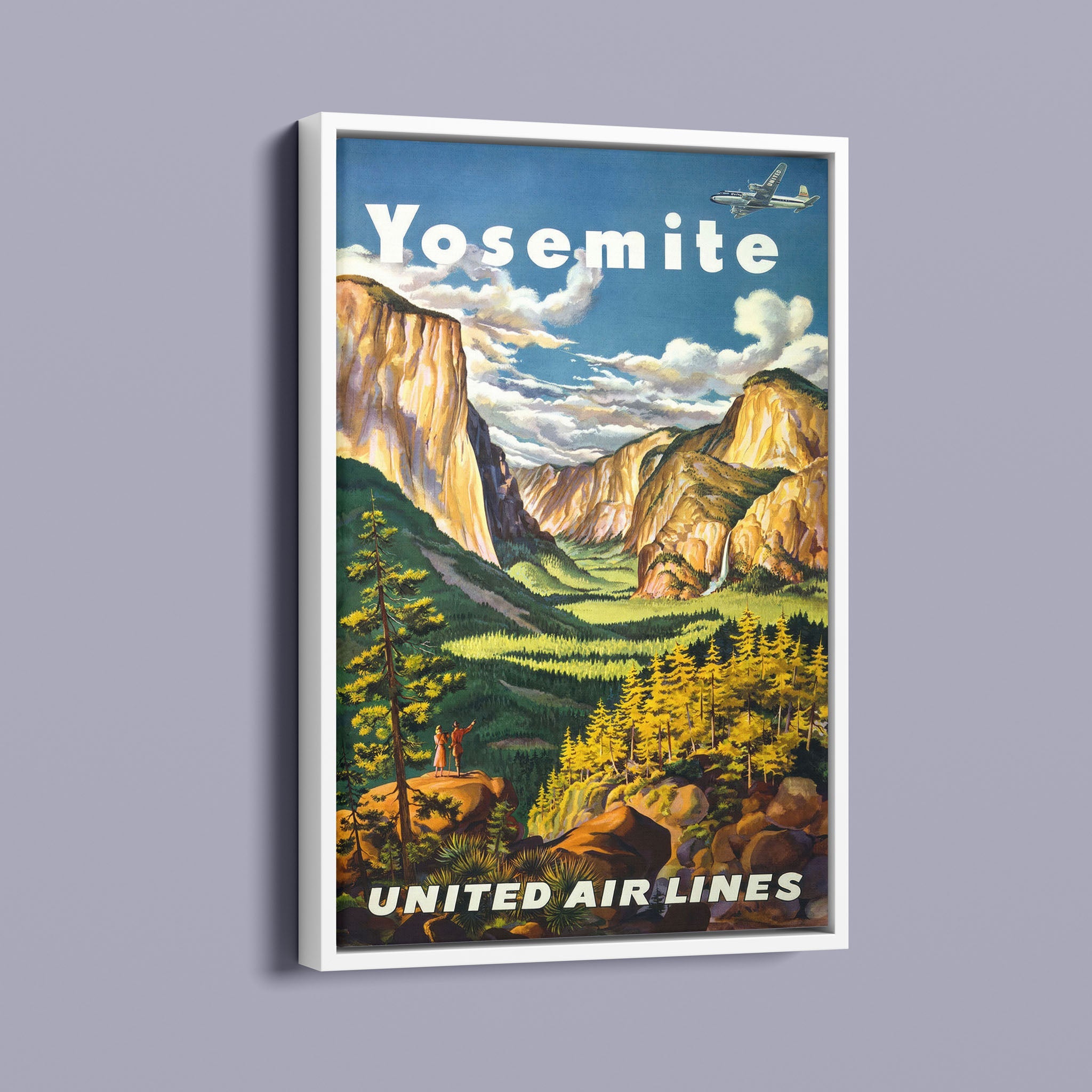 Yosemety - Vintage travel posters stock graphics