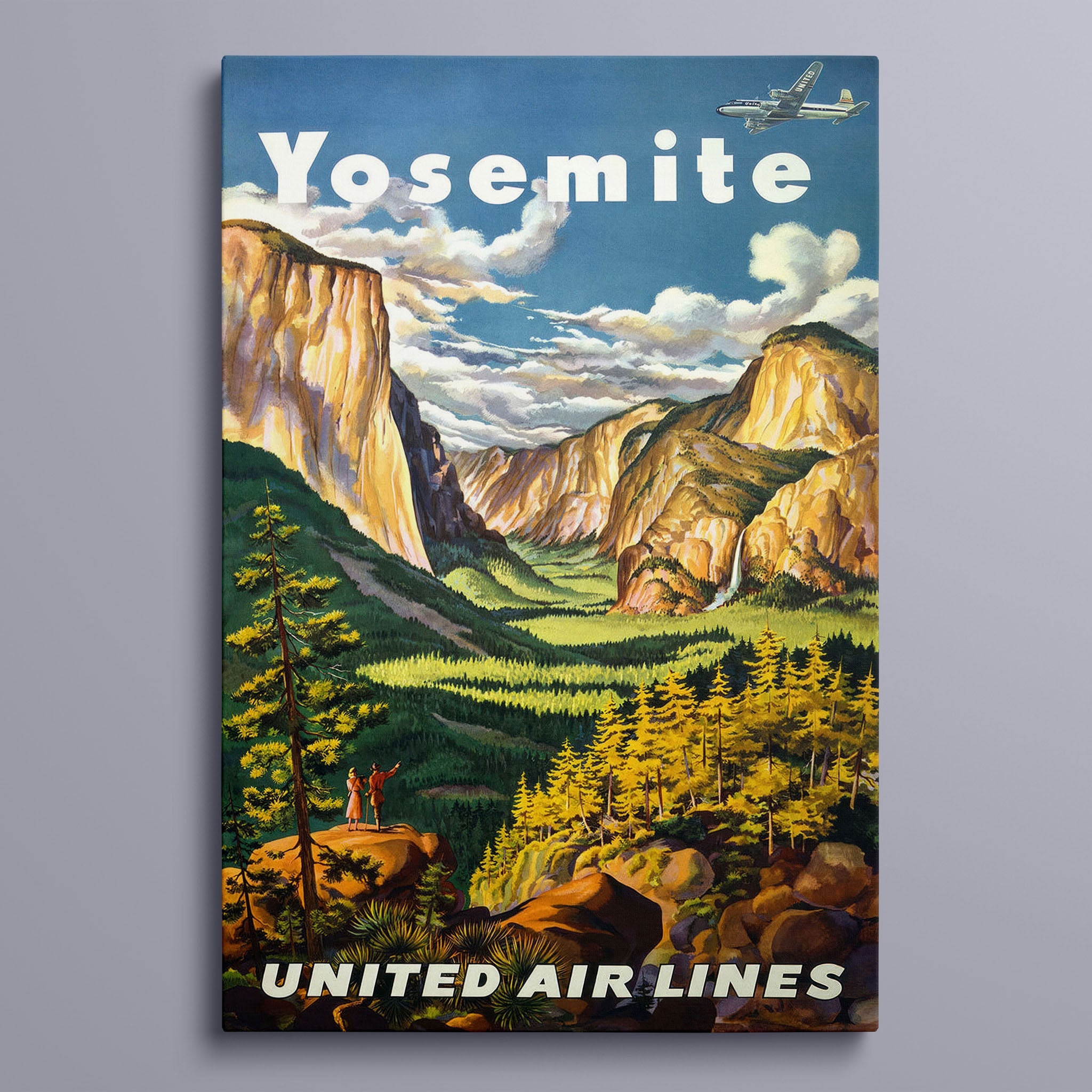 Yosemety - Vintage travel posters stock graphics