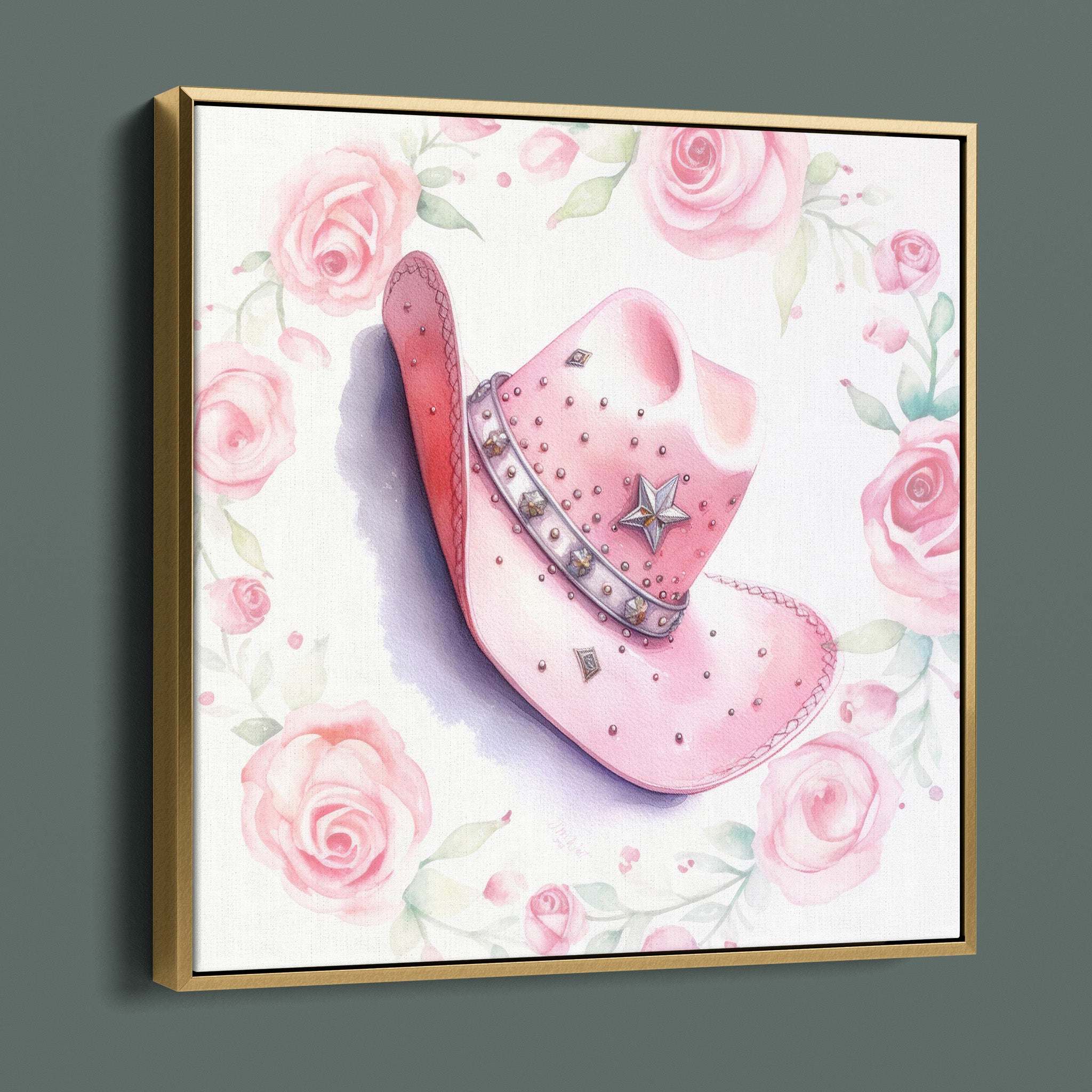 Cowgirl Diamond Decor - Hat