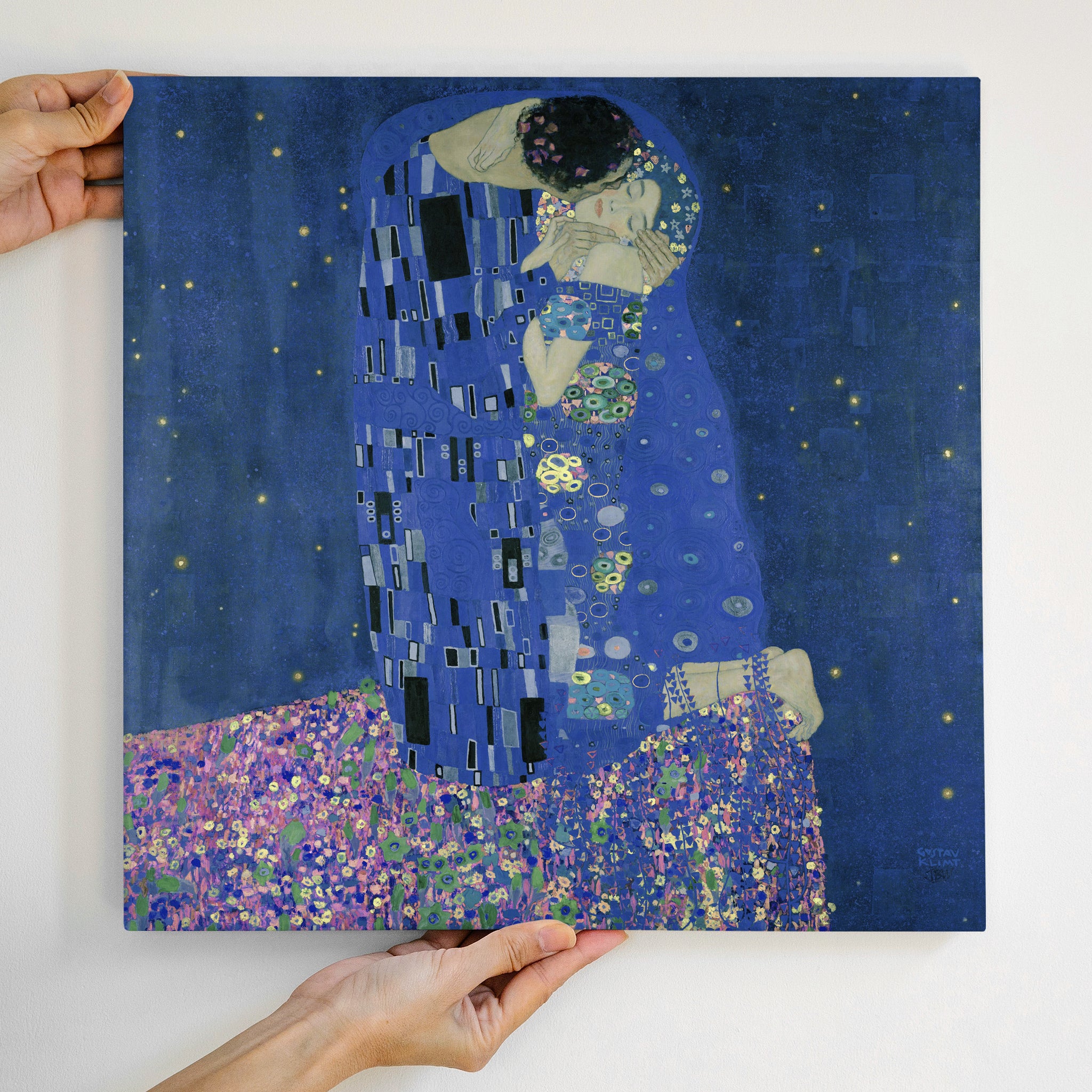 Night Kiss after Gustav Klimt The Kiss